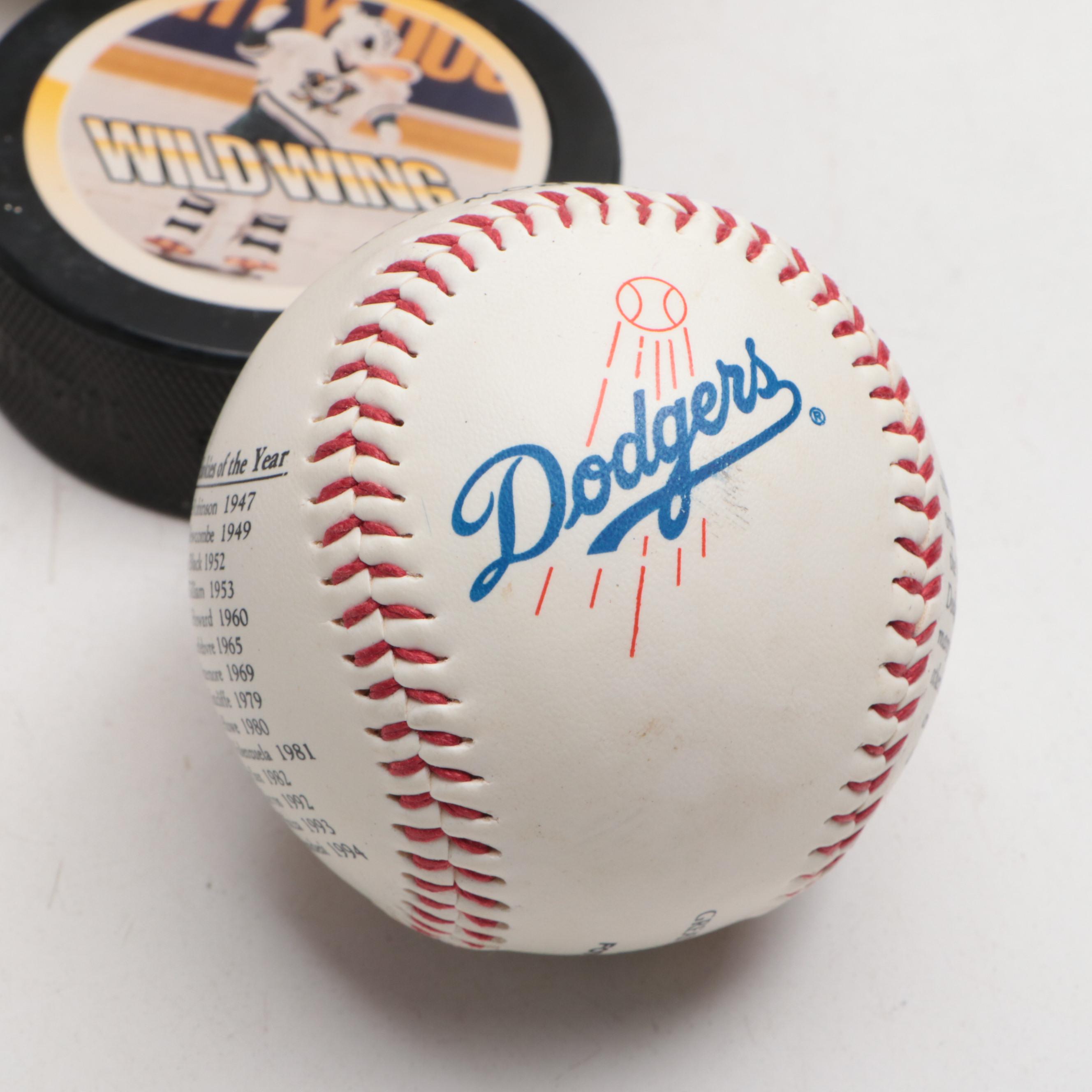 Wisconsin Badgers Themed Football with Columbus Clippers Replica Ring and More