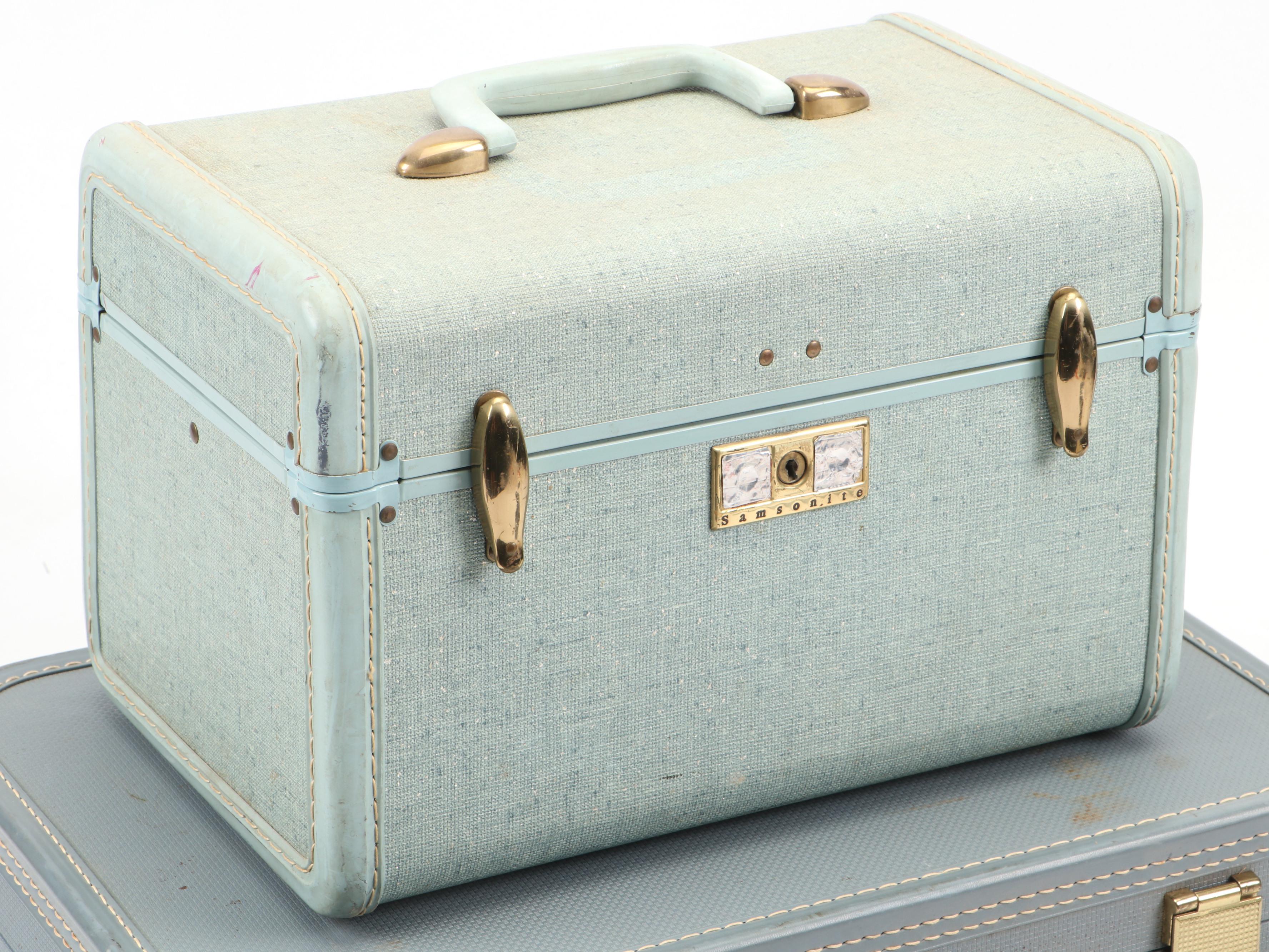 Samsonite Hard-Shell Make-Up Case with Lady Baltimore Suitcase