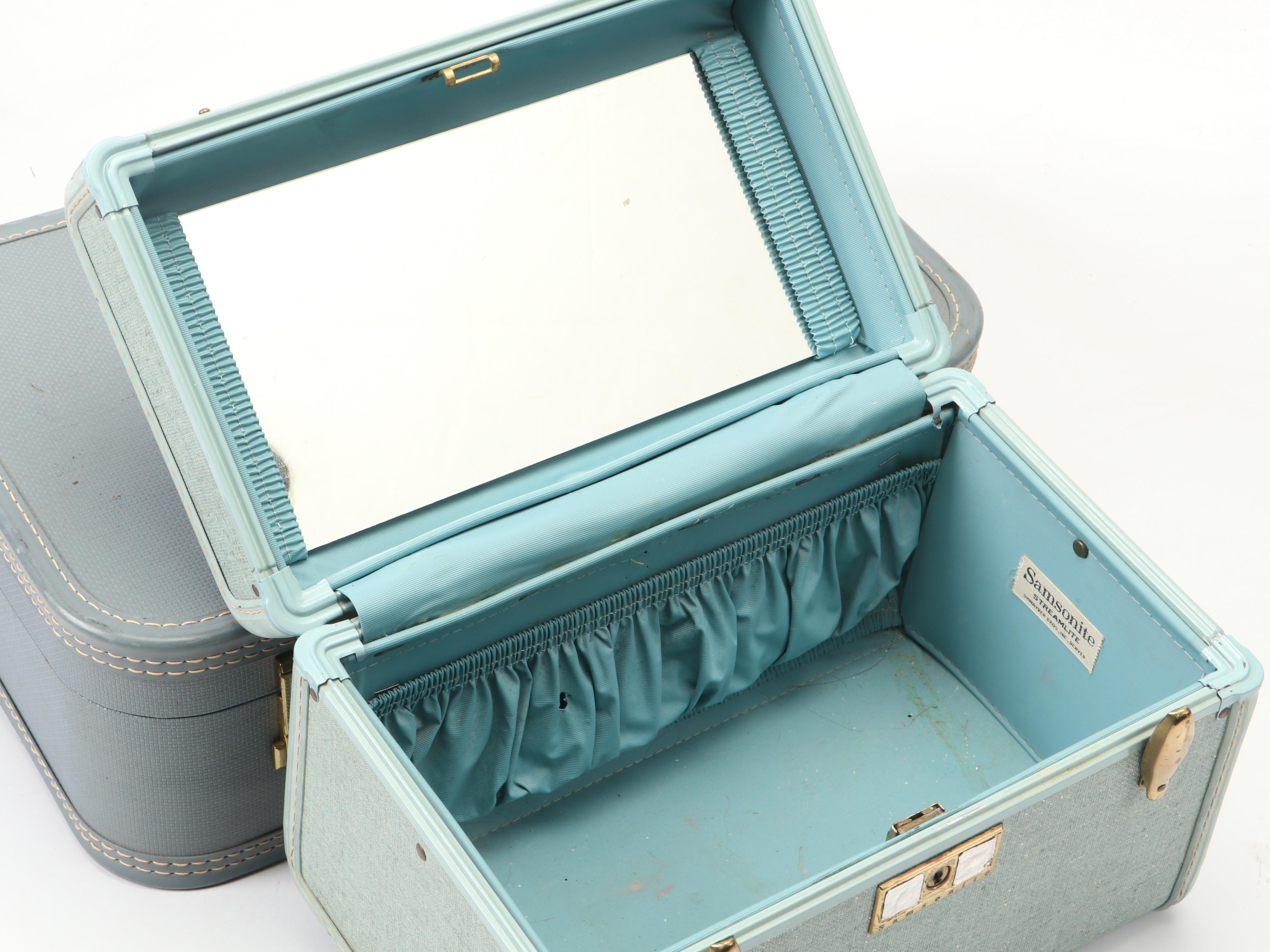 Samsonite Hard-Shell Make-Up Case with Lady Baltimore Suitcase