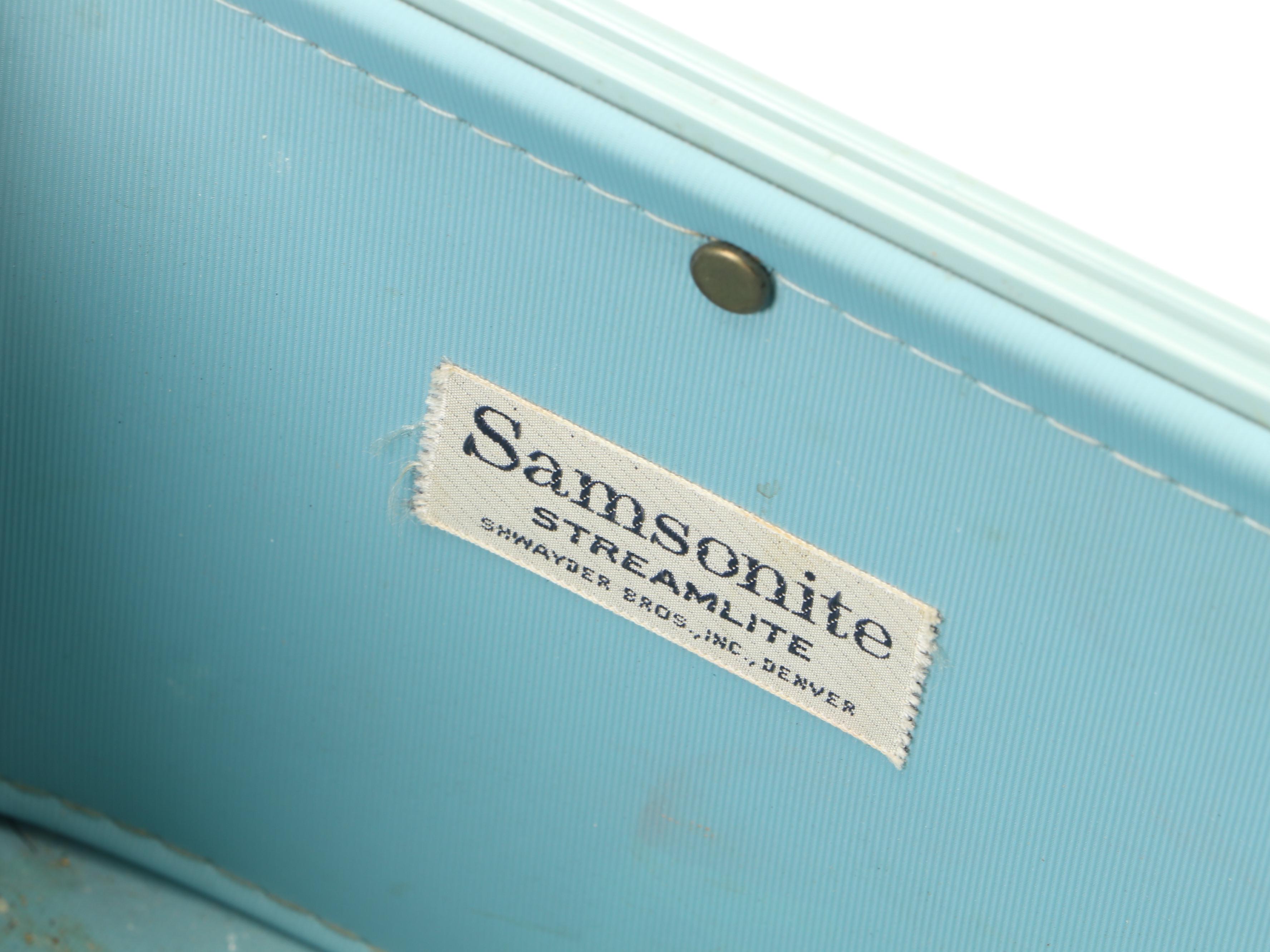 Samsonite Hard-Shell Make-Up Case with Lady Baltimore Suitcase