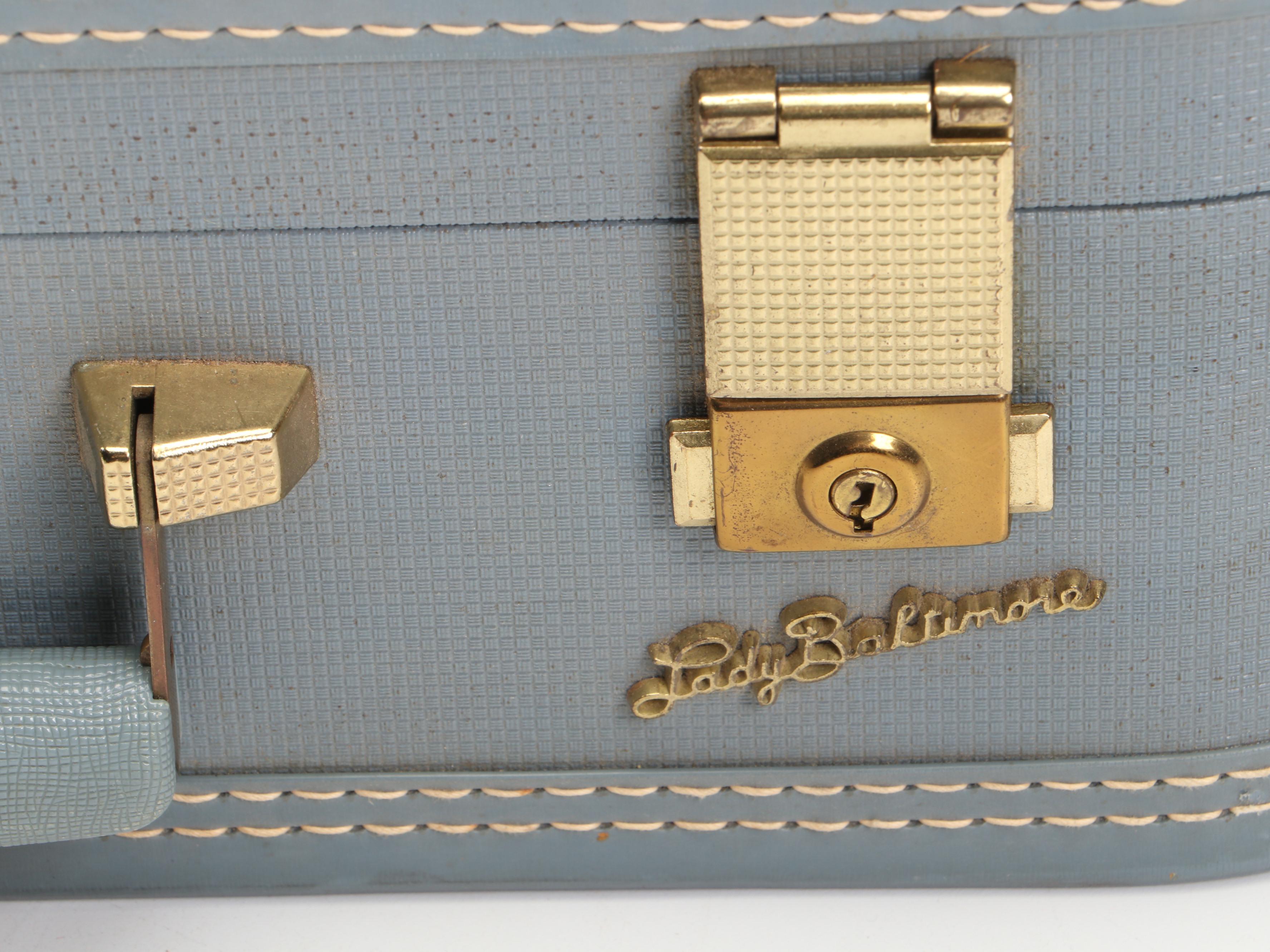 Samsonite Hard-Shell Make-Up Case with Lady Baltimore Suitcase