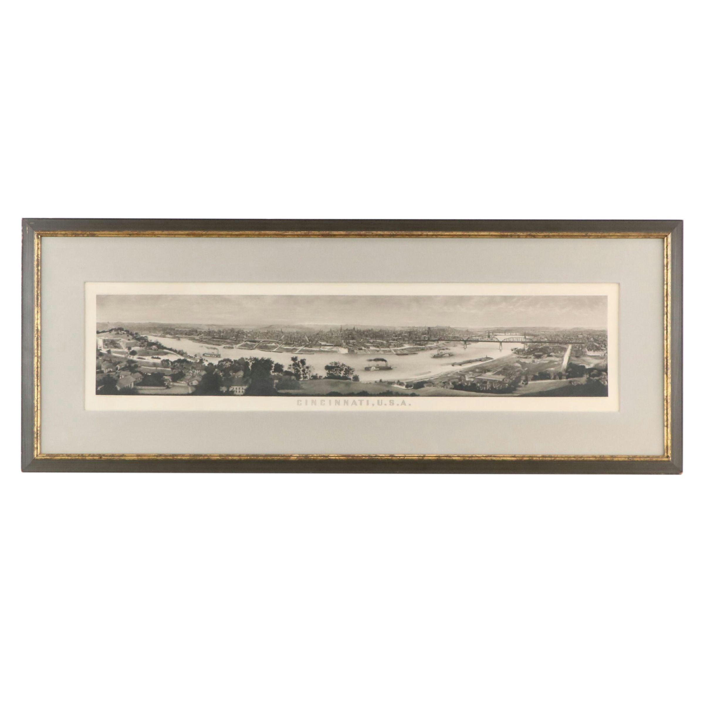 Charles F. Ulrich Engraving "Cincinnati, U.S.A.," 1900