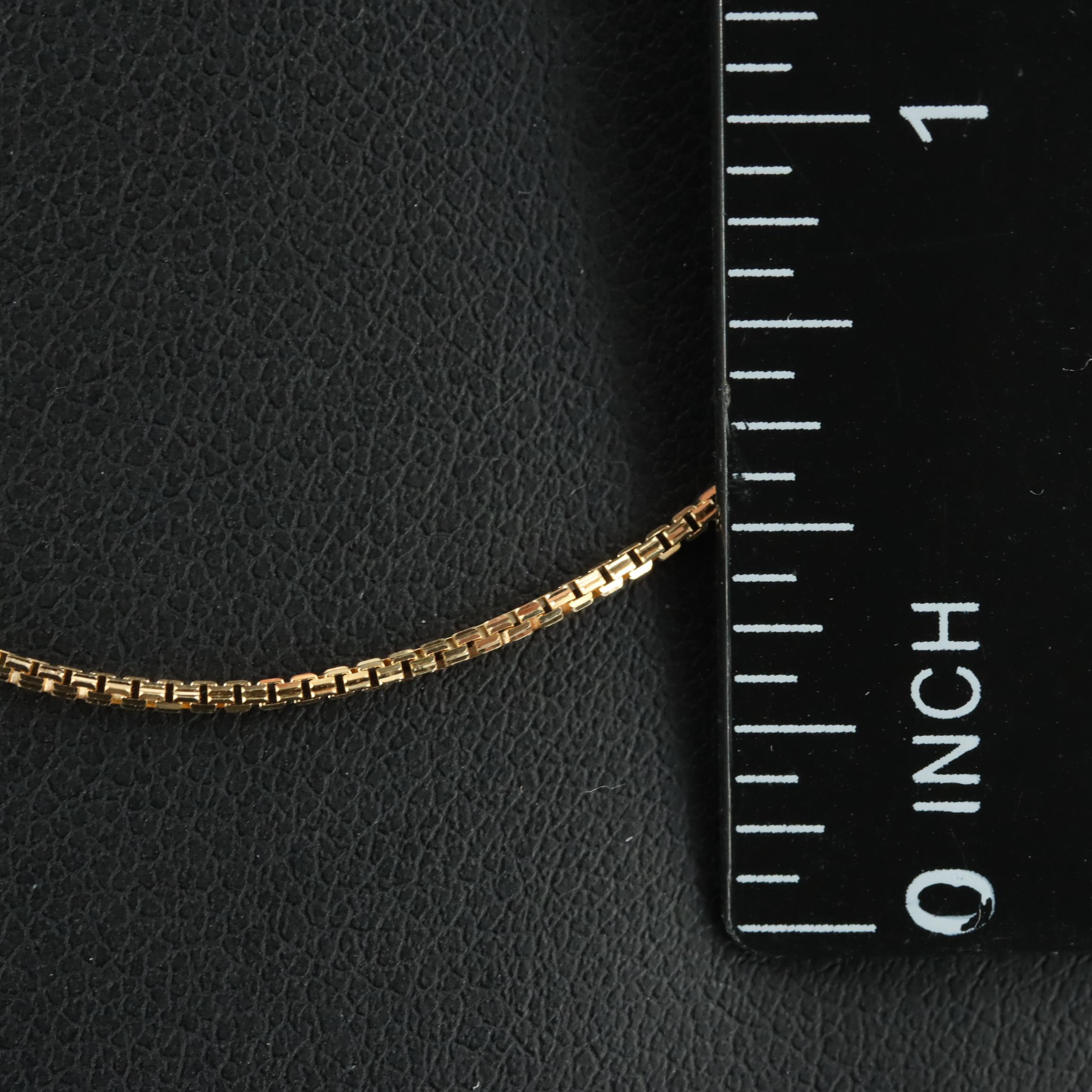 18K Box Chain Necklace