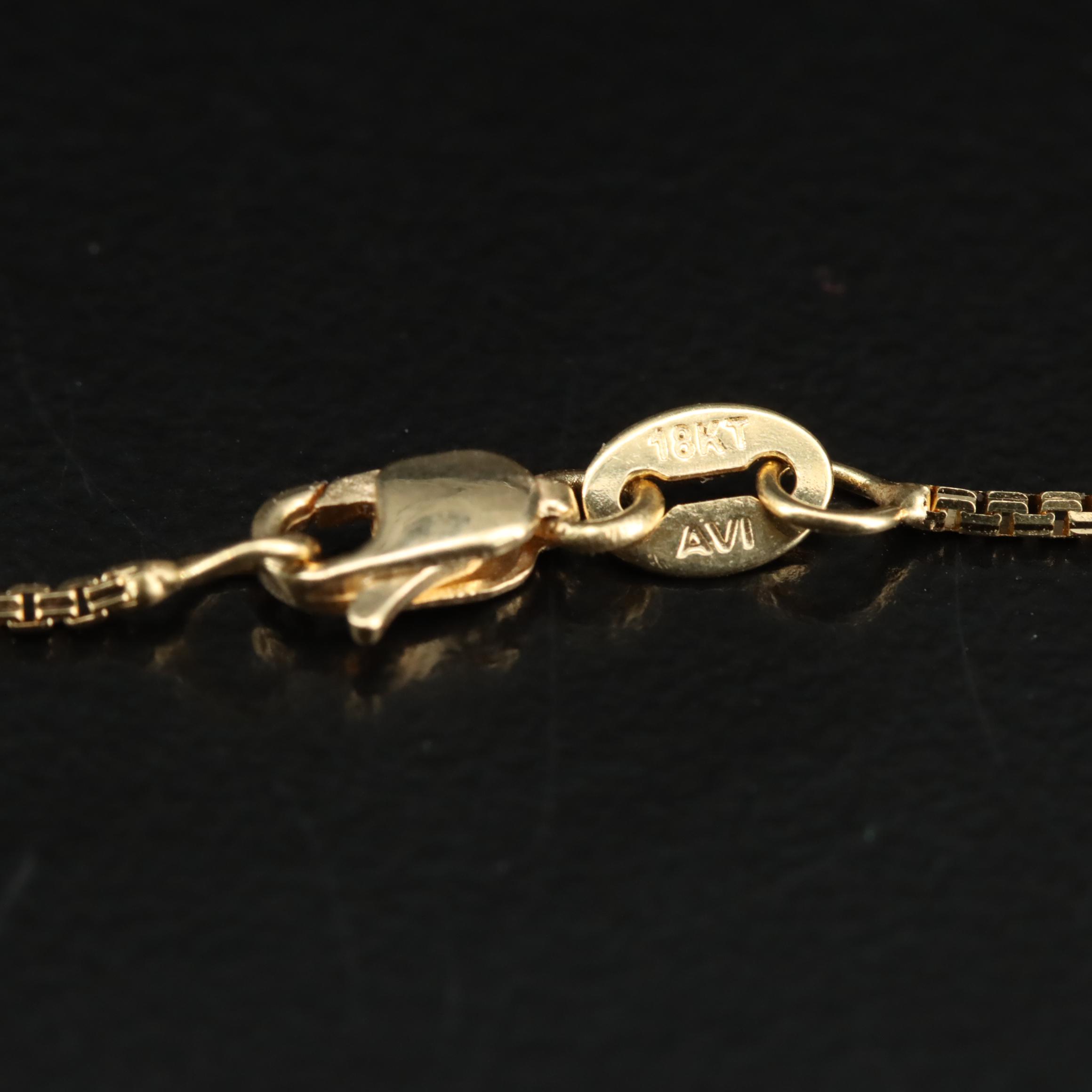 18K Box Chain Necklace
