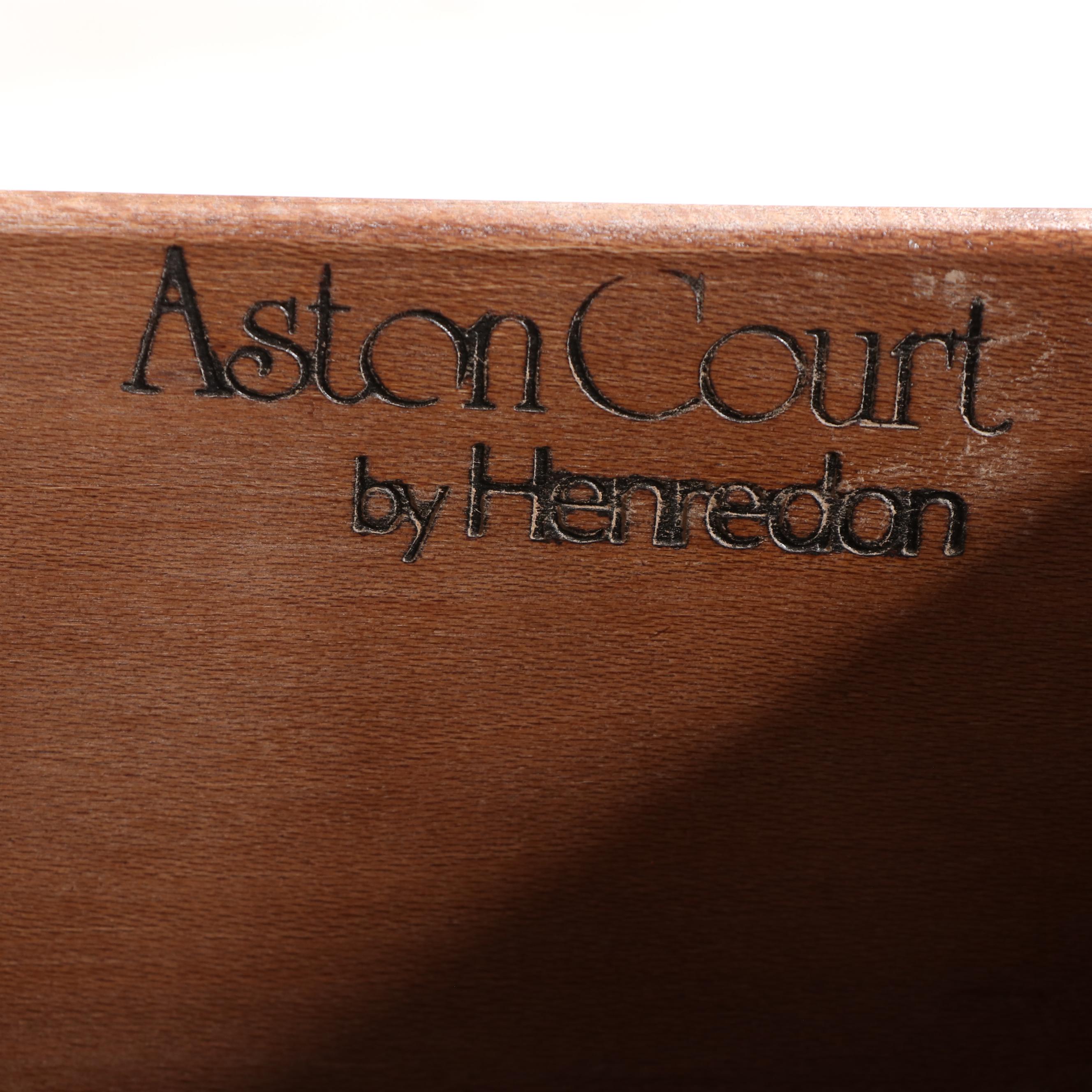 Henredon "Aston Court" Burl Wood and Mahogany Breakfront China Cabinet