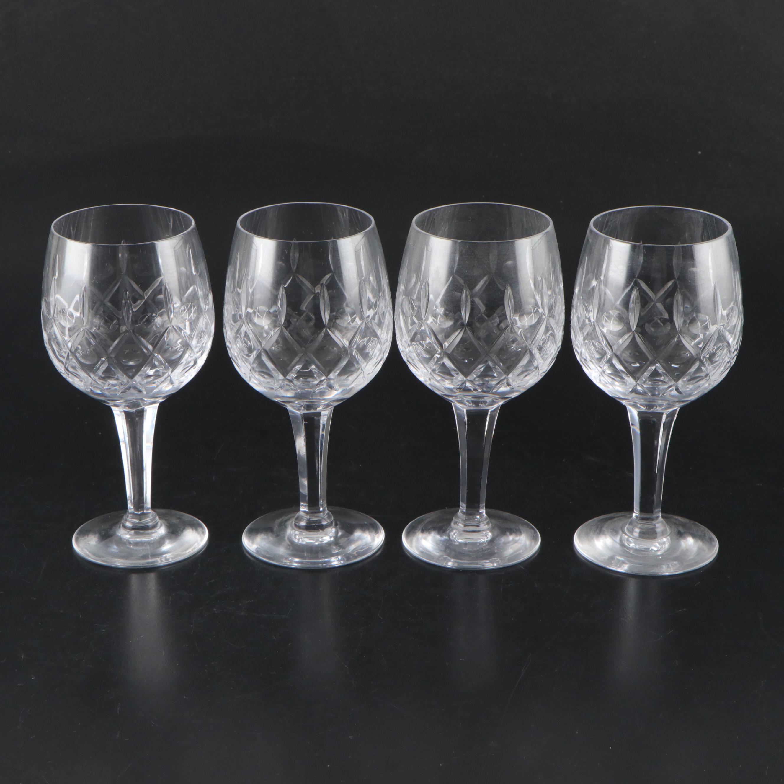 Gorham Cut Crystal Wine Glasses, Set of Ten