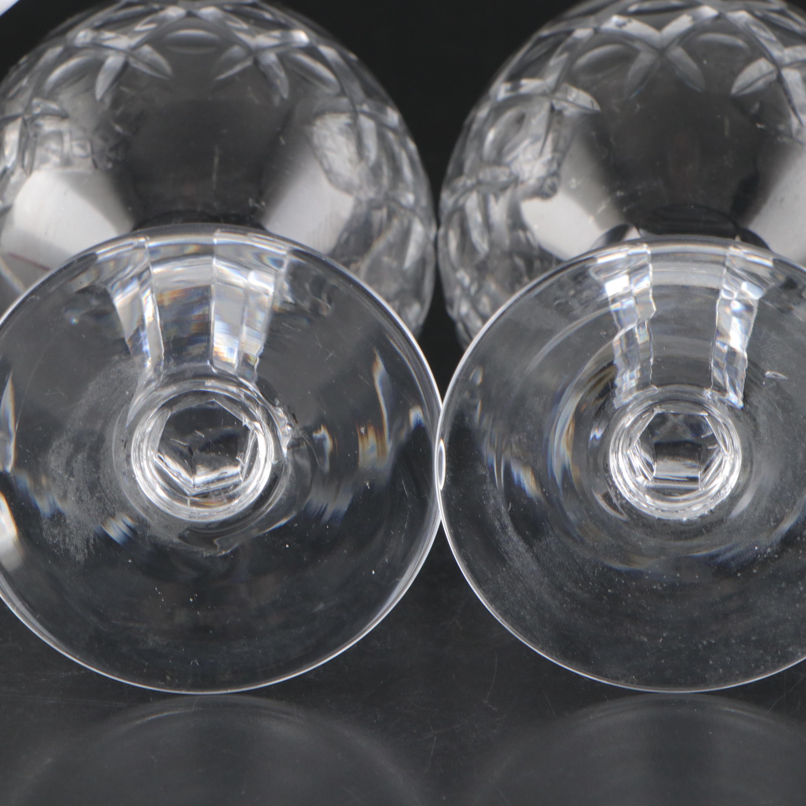 Gorham Cut Crystal Wine Glasses, Set of Ten