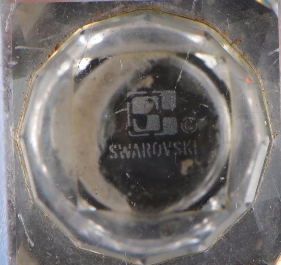 Swarovski Crystal Eagle Head Paperweight and Swan Figurine with More