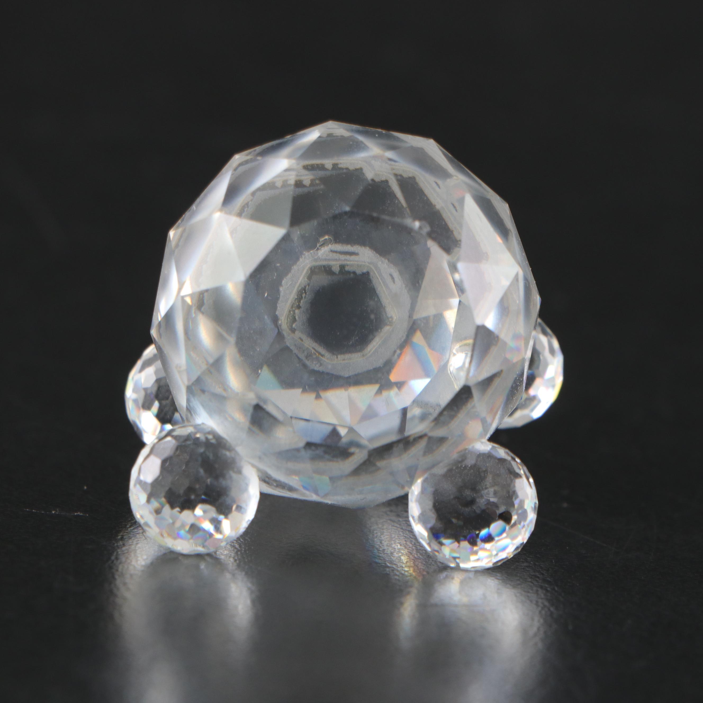 Swarovski Crystal Eagle Head Paperweight and Swan Figurine with More