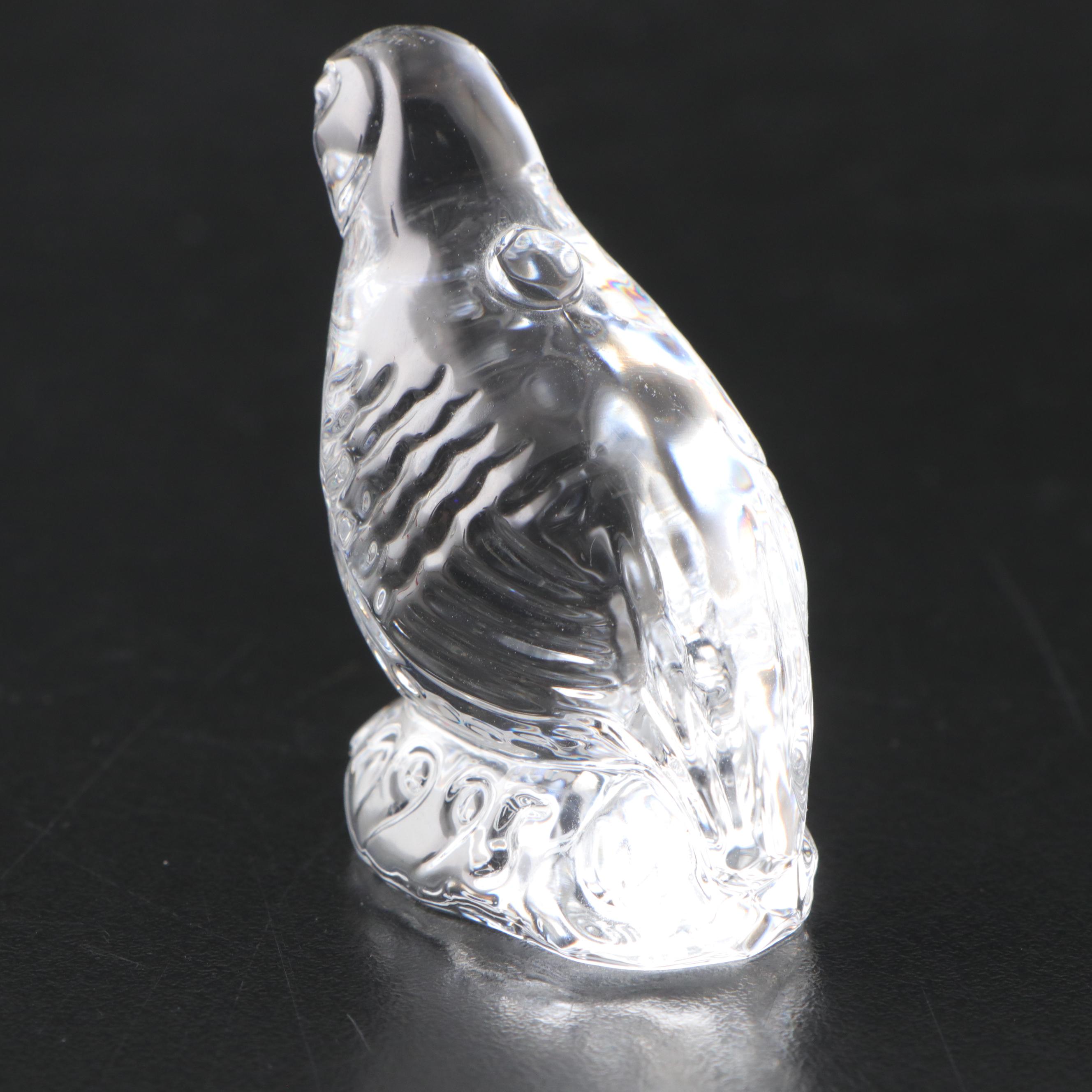 Swarovski Crystal Eagle Head Paperweight and Swan Figurine with More