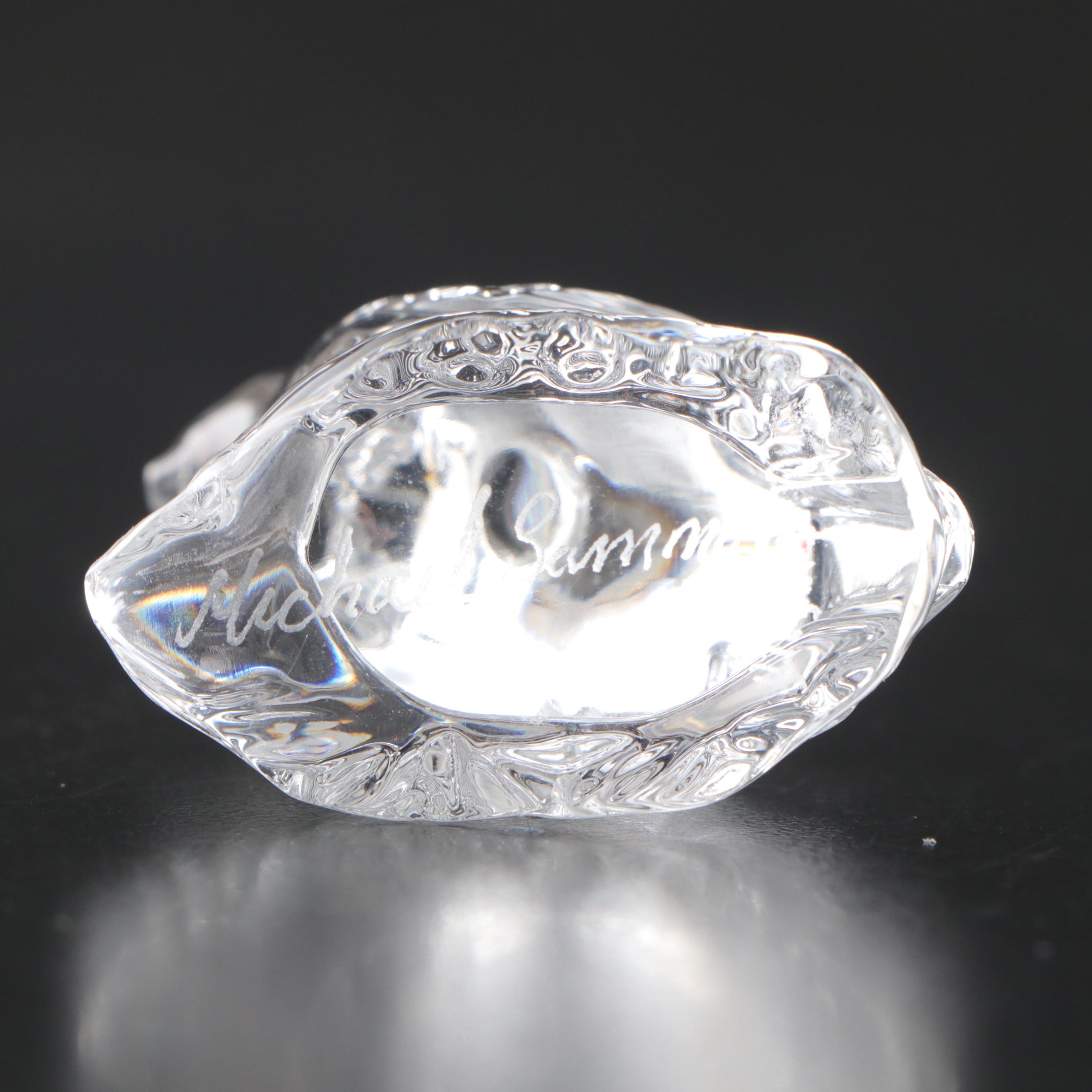 Swarovski Crystal Eagle Head Paperweight and Swan Figurine with More