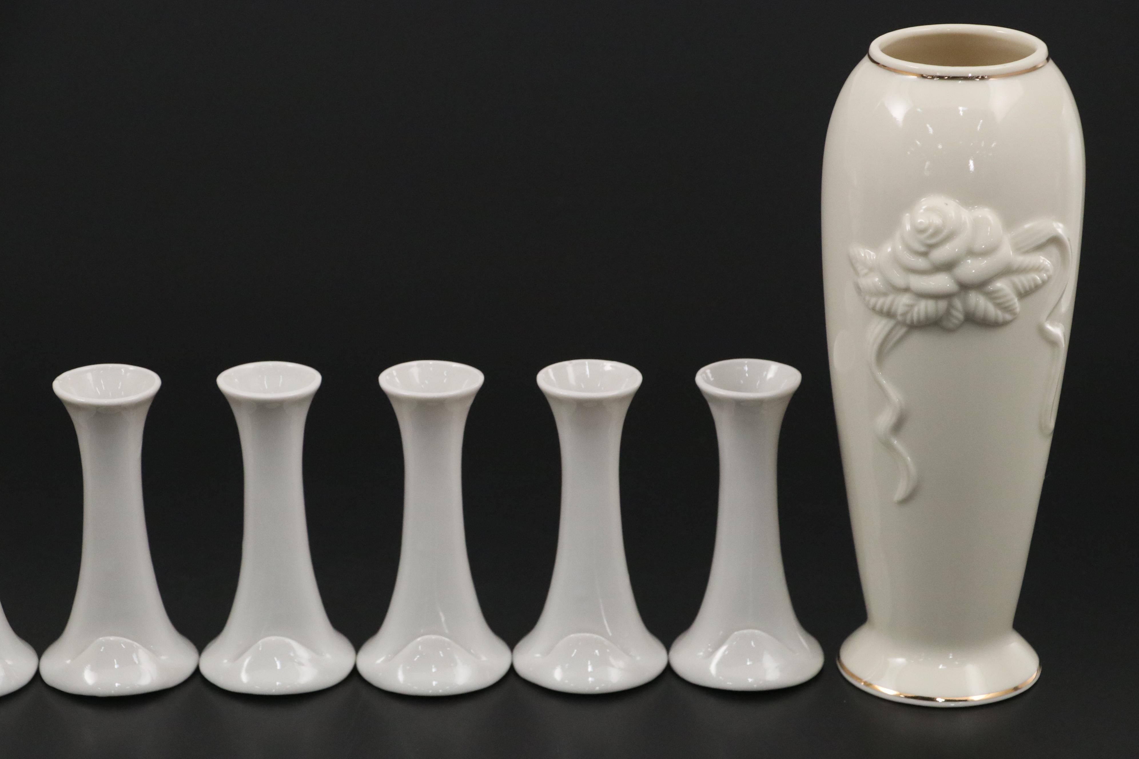 Morimura Bros Noritake Porcelain Plates, Tea Service and Lenox Vase, Vintage