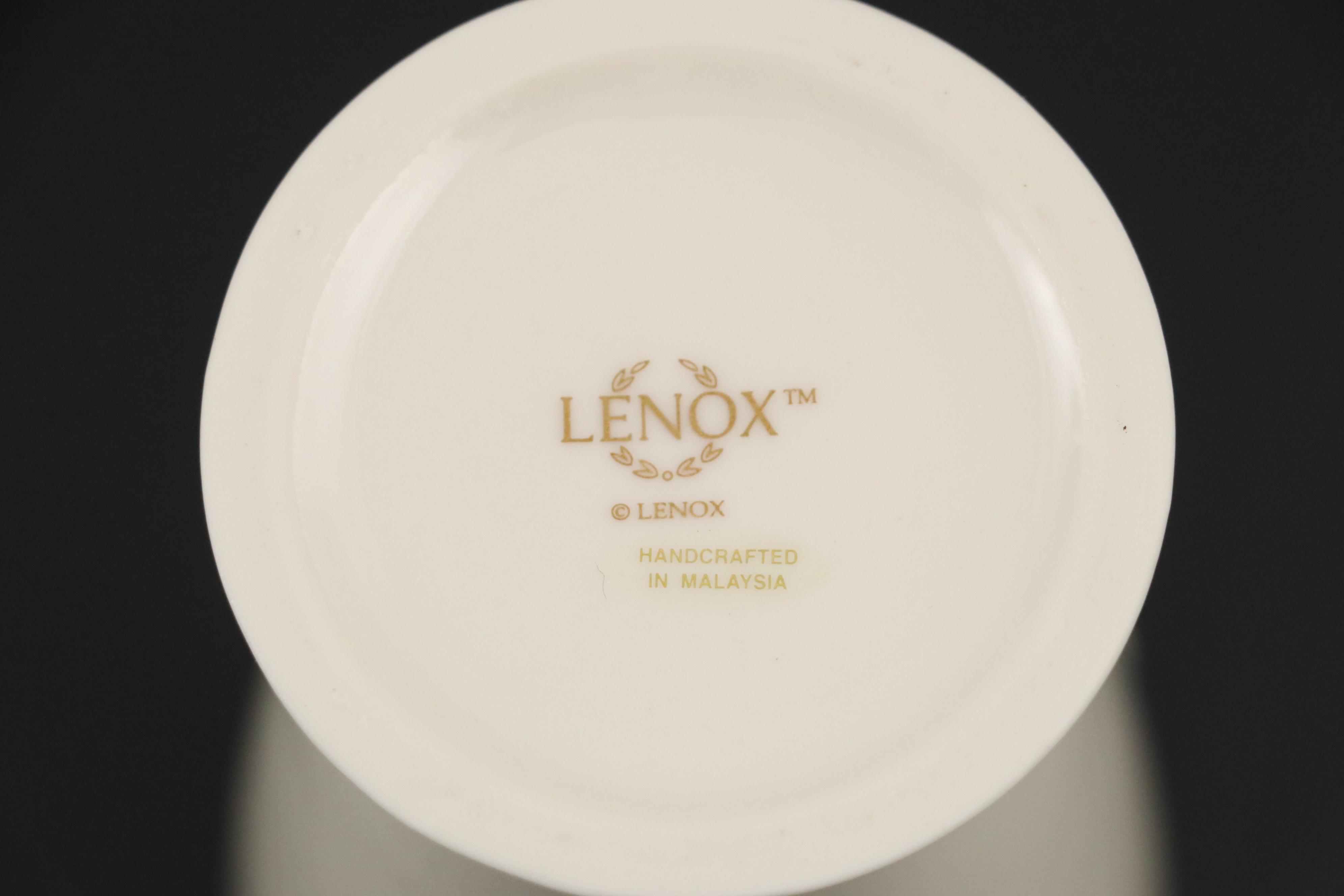 Morimura Bros Noritake Porcelain Plates, Tea Service and Lenox Vase, Vintage