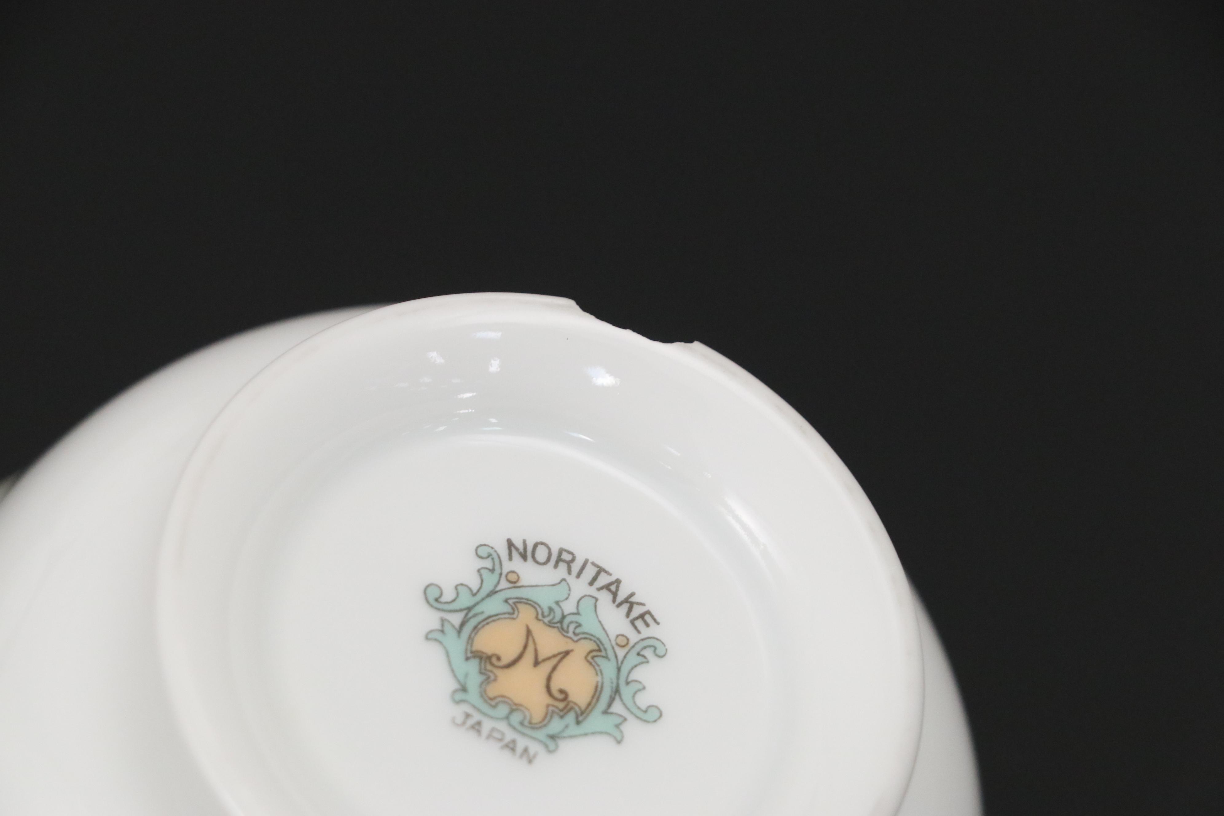 Morimura Bros Noritake Porcelain Plates, Tea Service and Lenox Vase, Vintage
