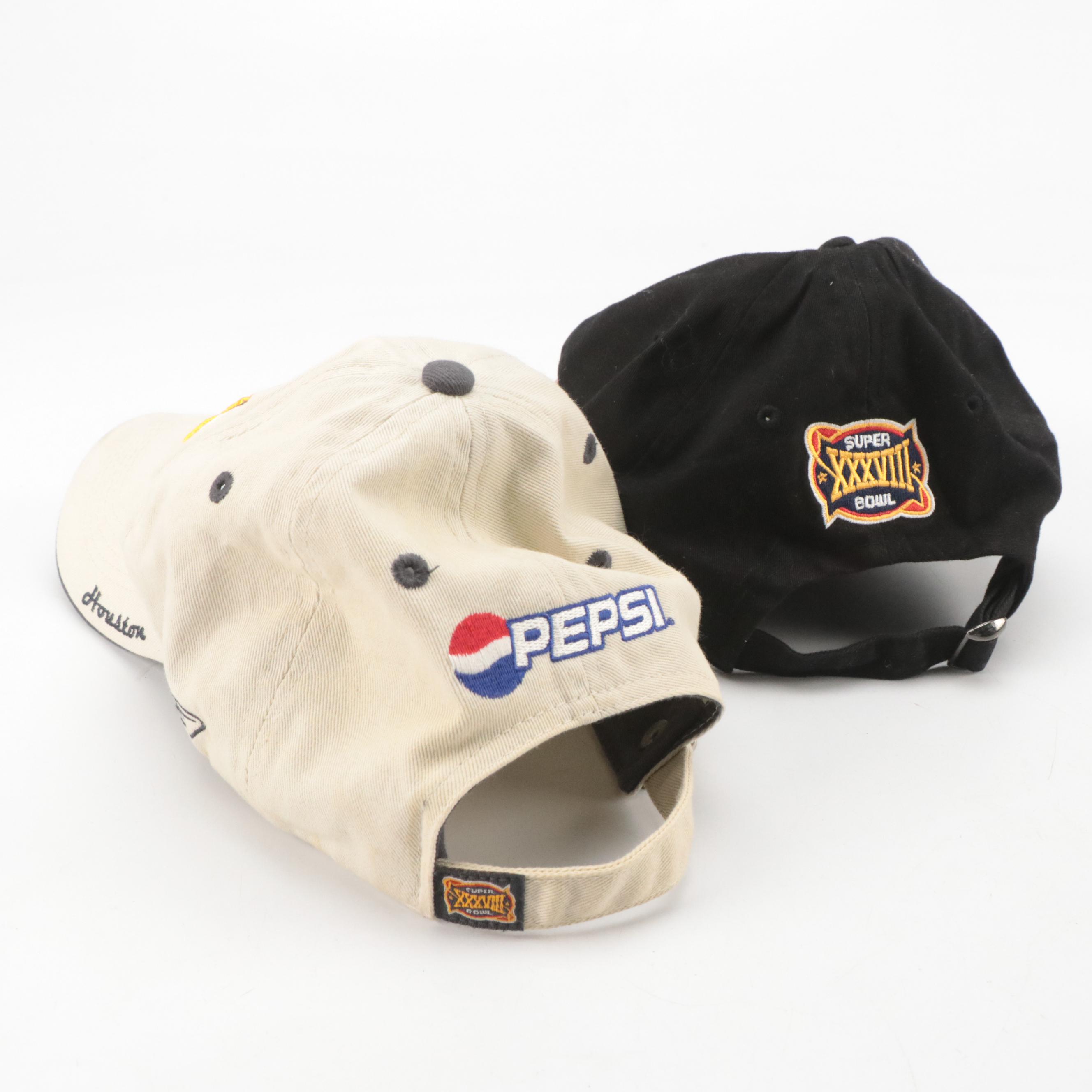 Super Bowl XXXVIII Signed Mini Football with Ticket Stub and More