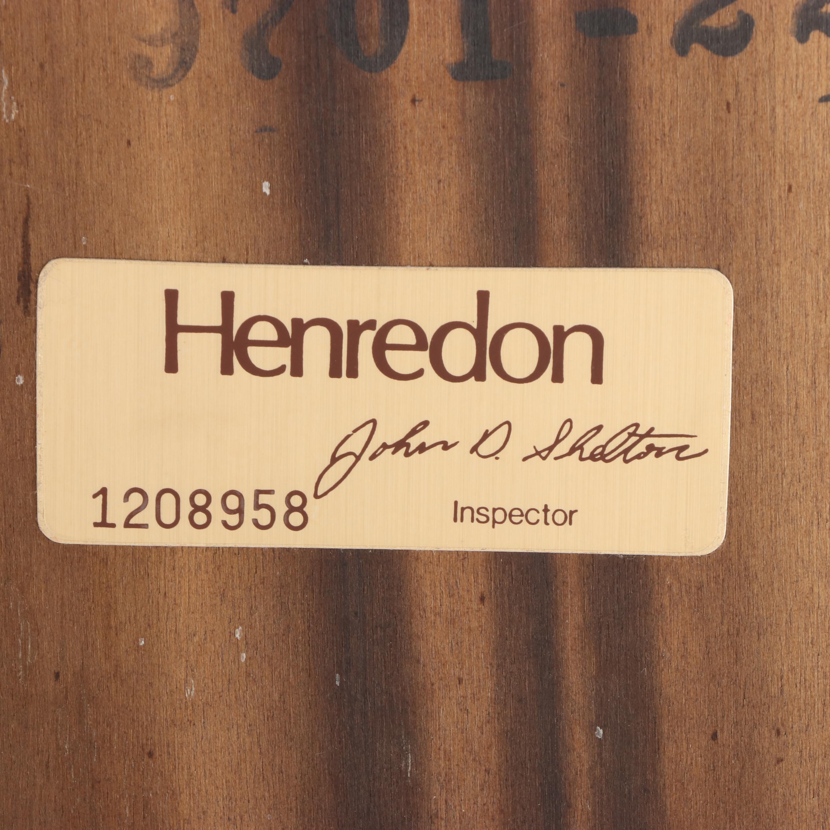 Henredon "Aston Court" Burl Wood and Mahogany Breakfront China Cabinet