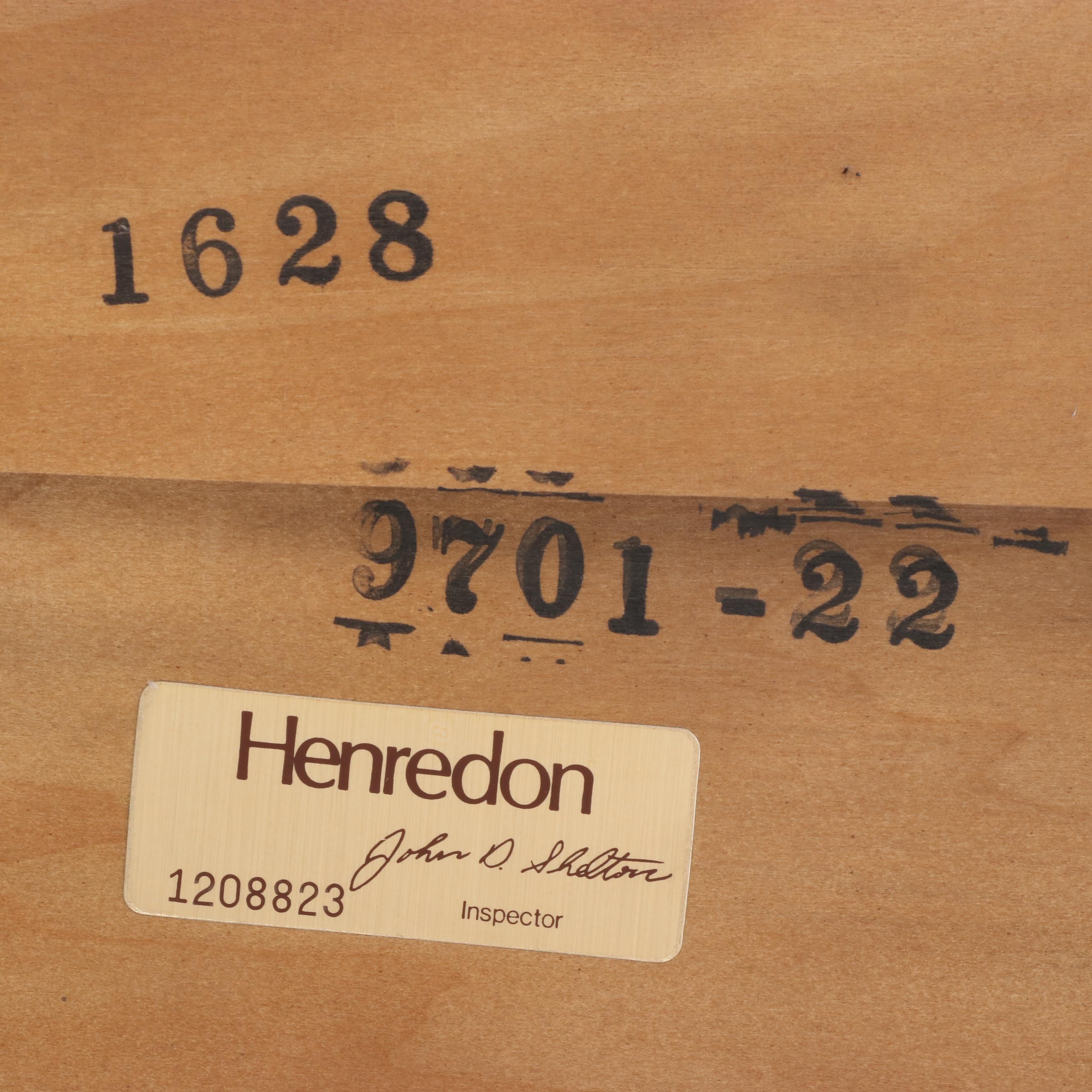 Henredon "Aston Court" Burl Wood and Mahogany Breakfront China Cabinet