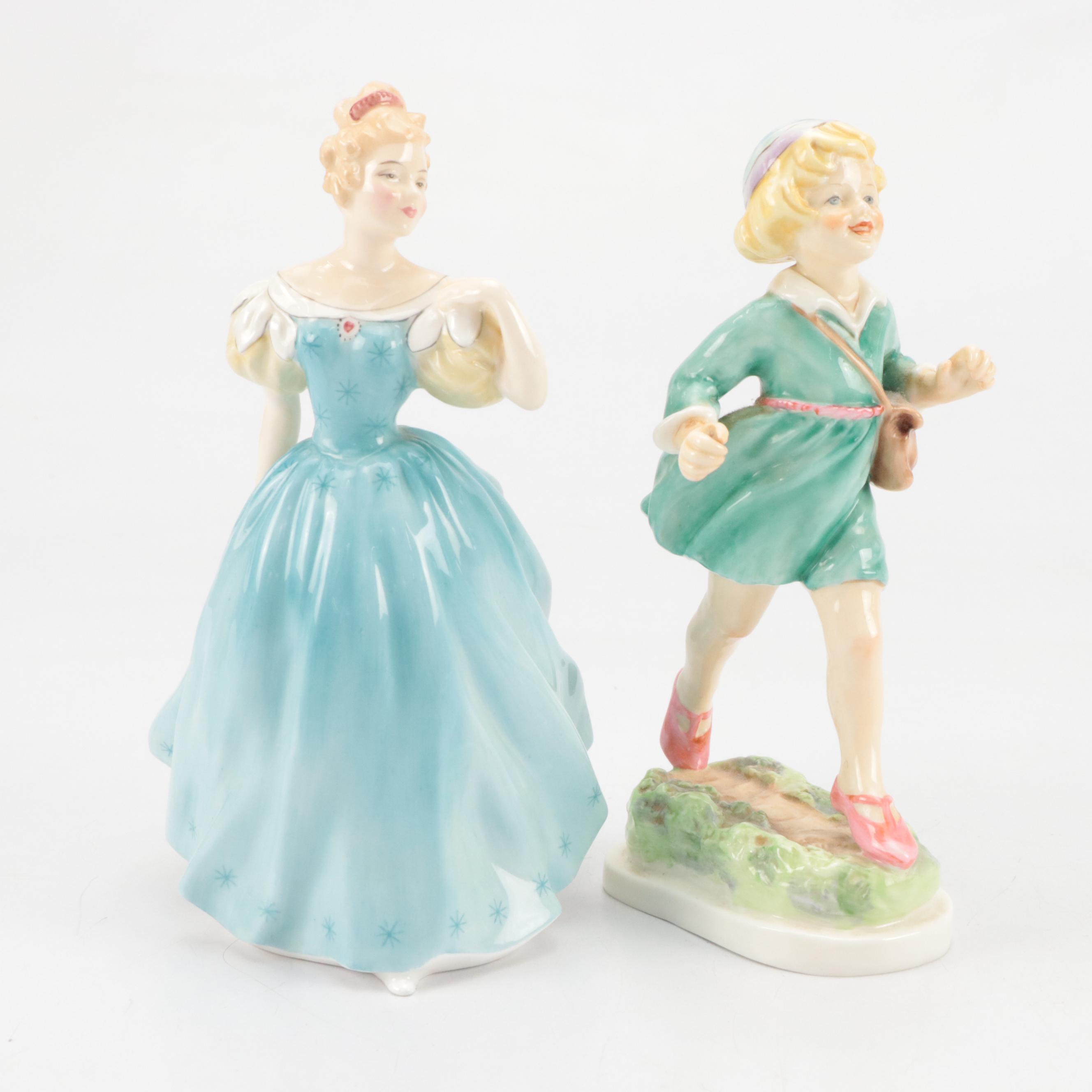 Royal Doulton "Enchantment" with Dresden Lace and Other Figurines