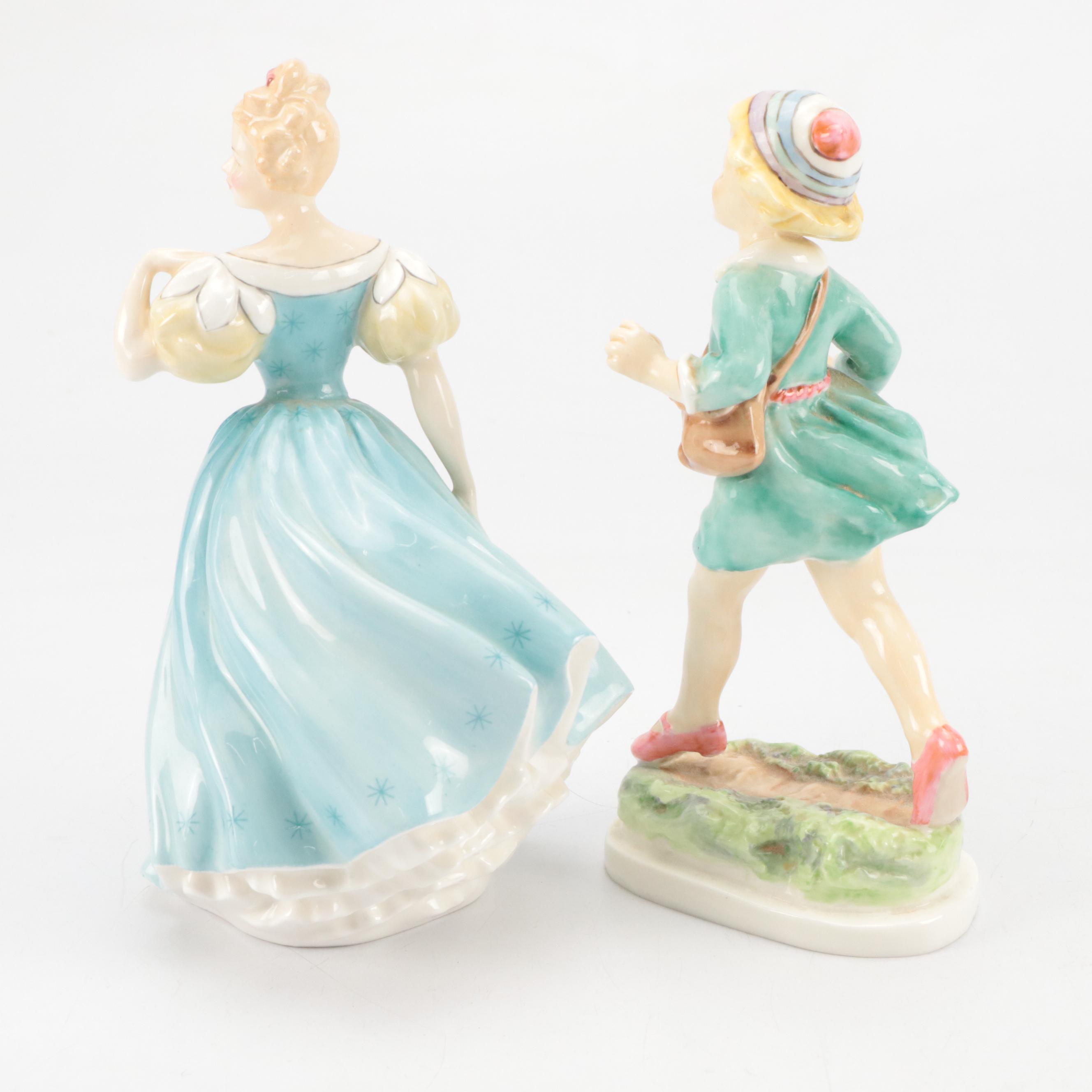 Royal Doulton "Enchantment" with Dresden Lace and Other Figurines
