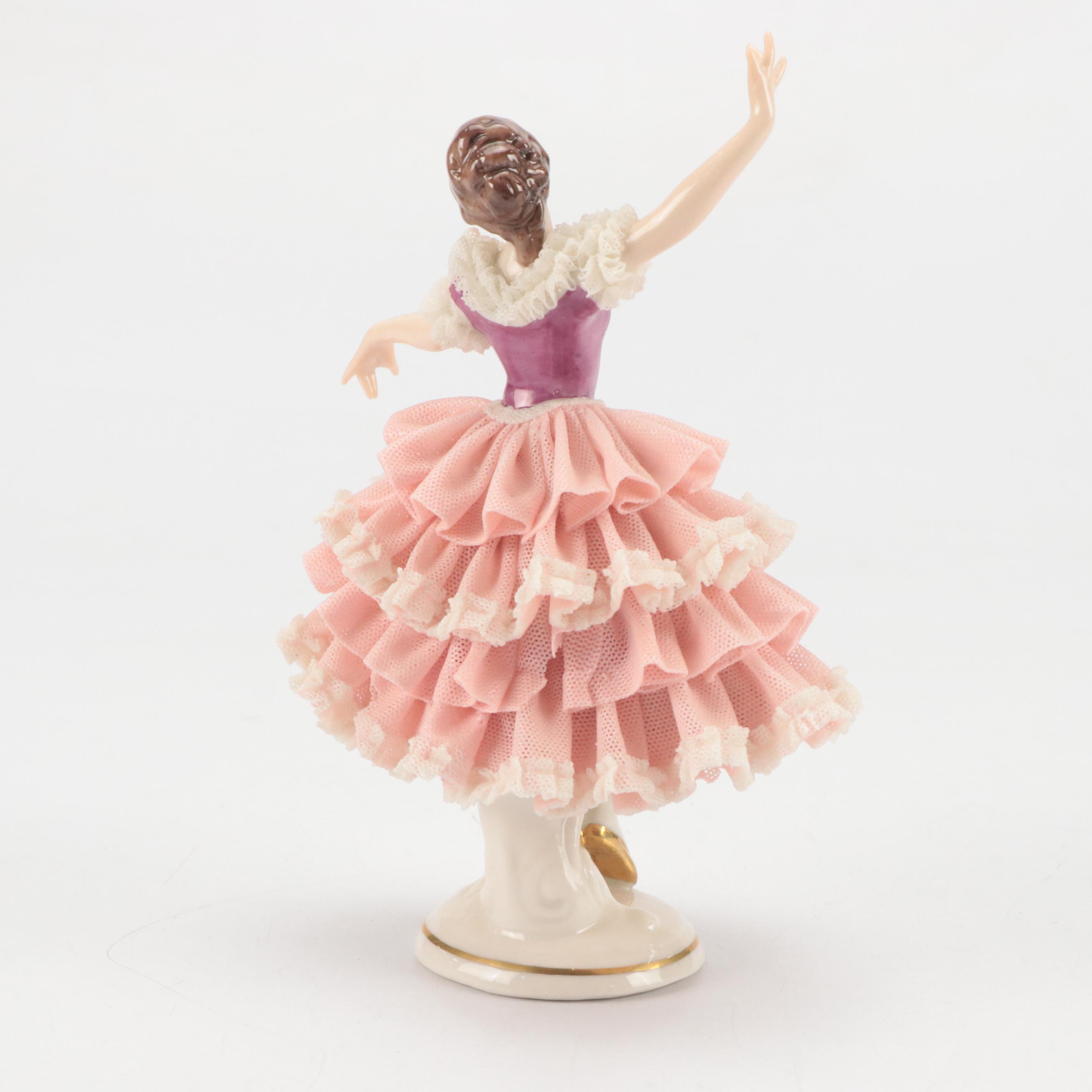 Royal Doulton "Enchantment" with Dresden Lace and Other Figurines