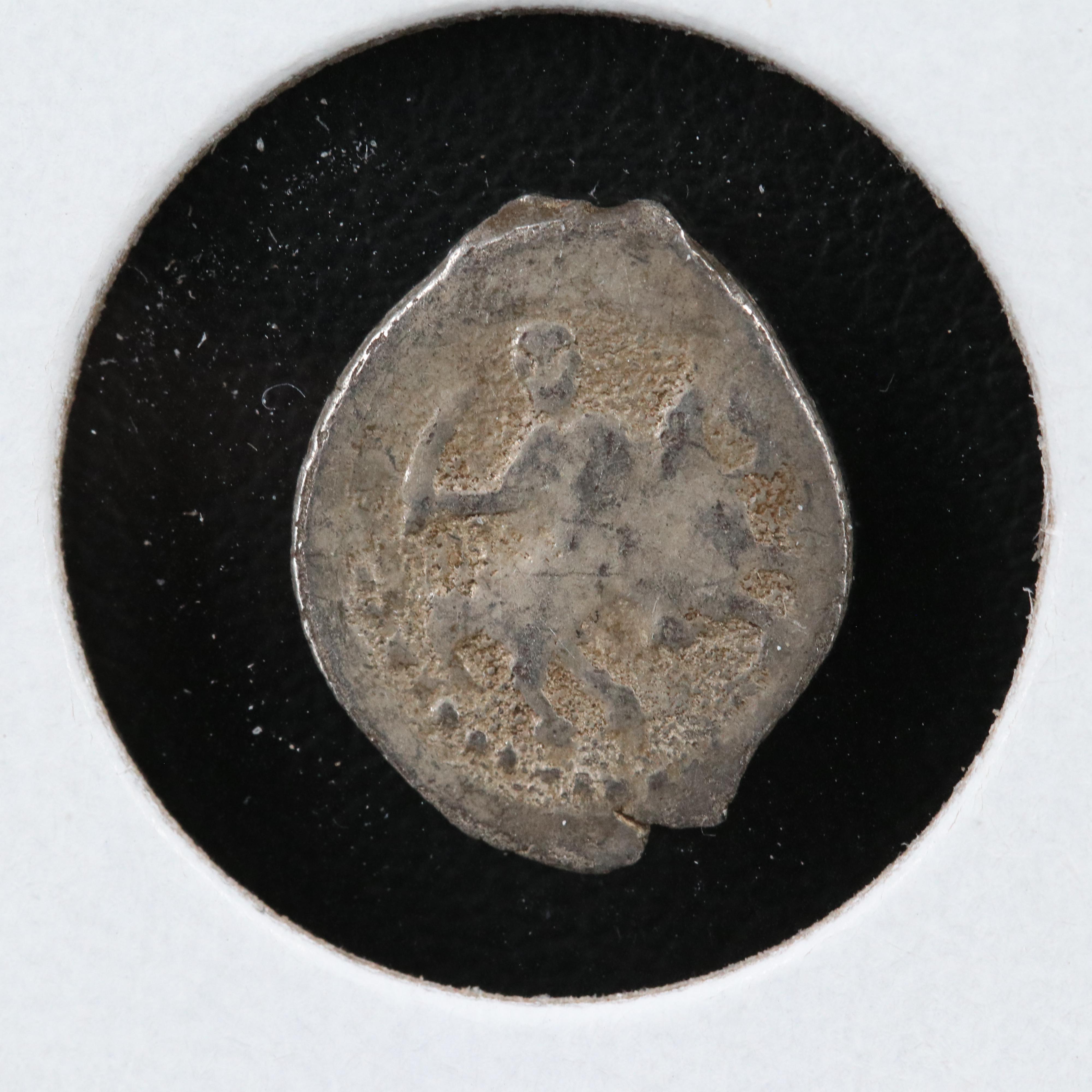 Sixteen Russian Silver "Wire Money" Coins, ca. 1500 to 1700