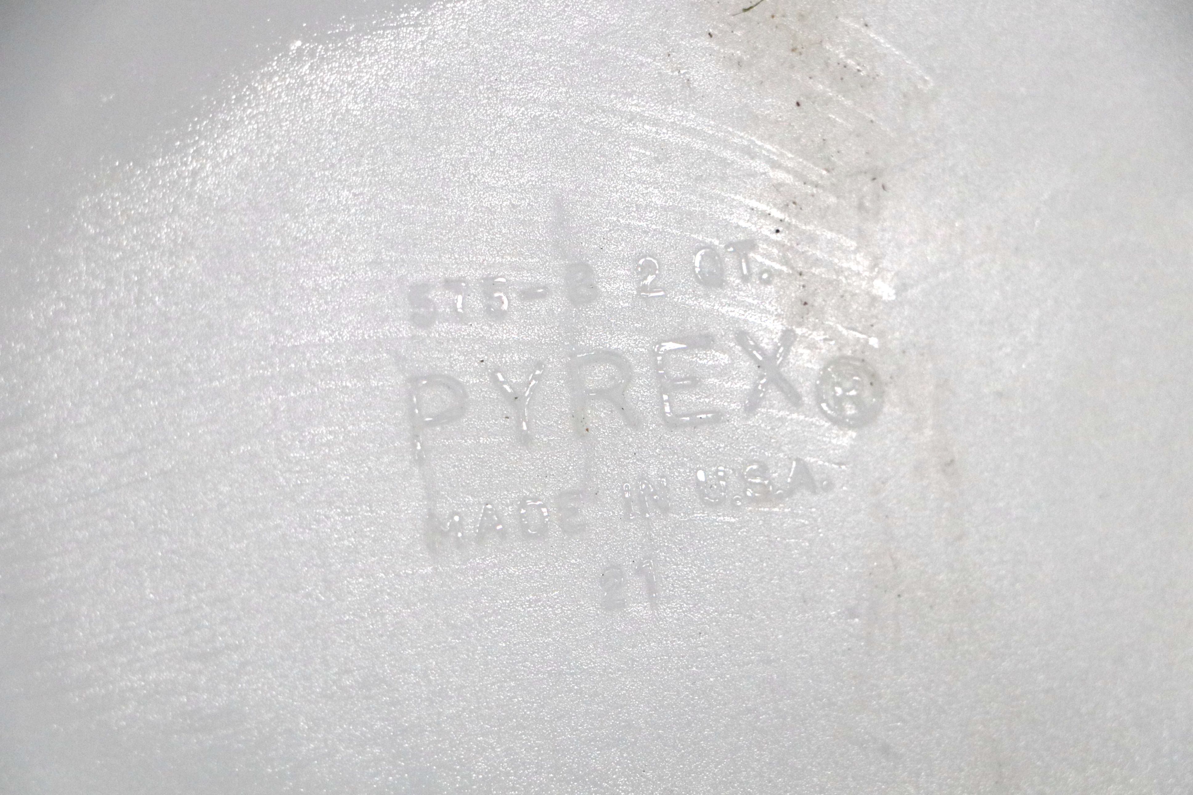 Pyrex Measuring Cups and Yellow Mixing Bowl with Shafford Olive Dish and More