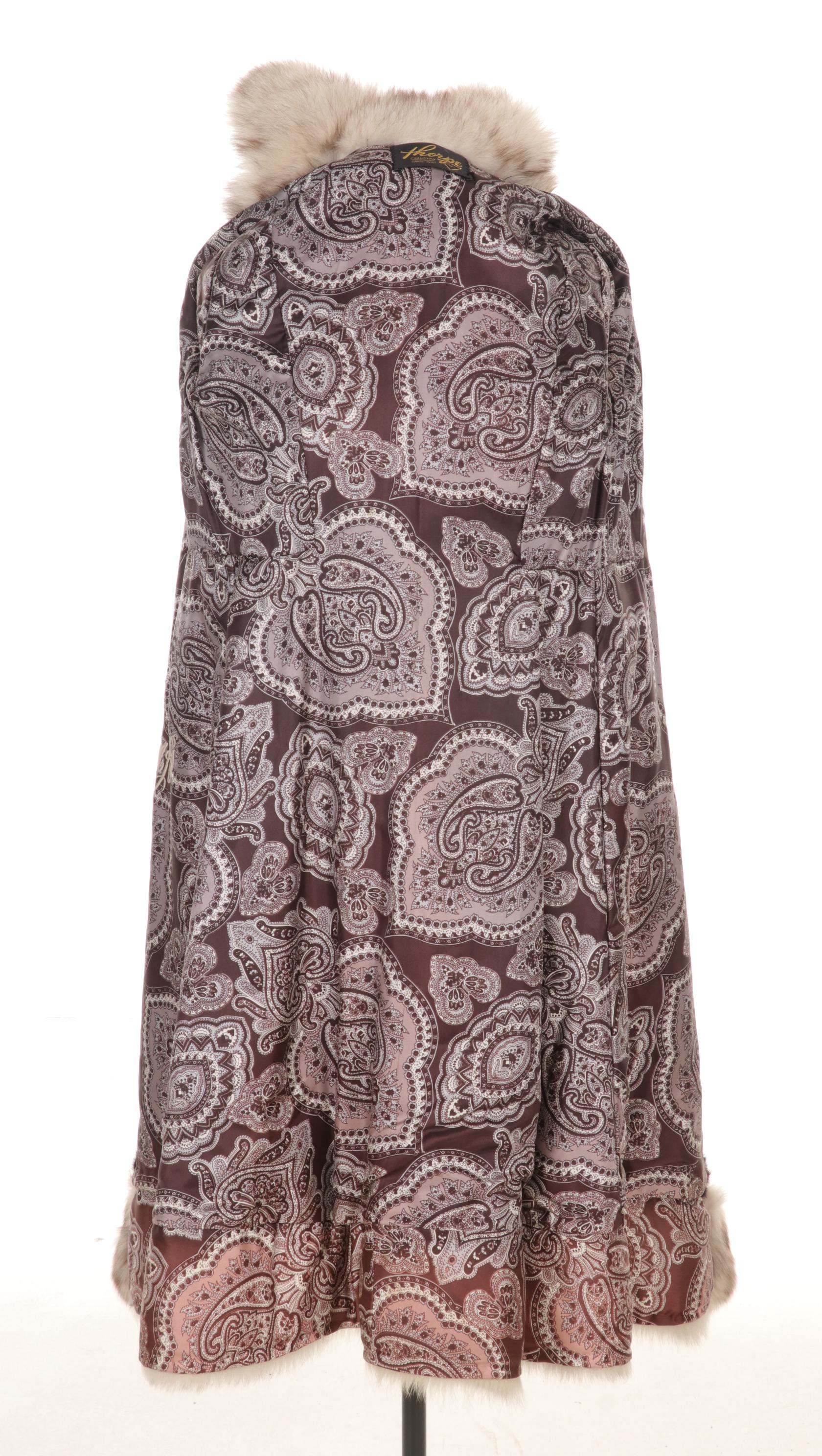 Vintage Mink Paw and Fox Fur Coat with Zip-Off Hem