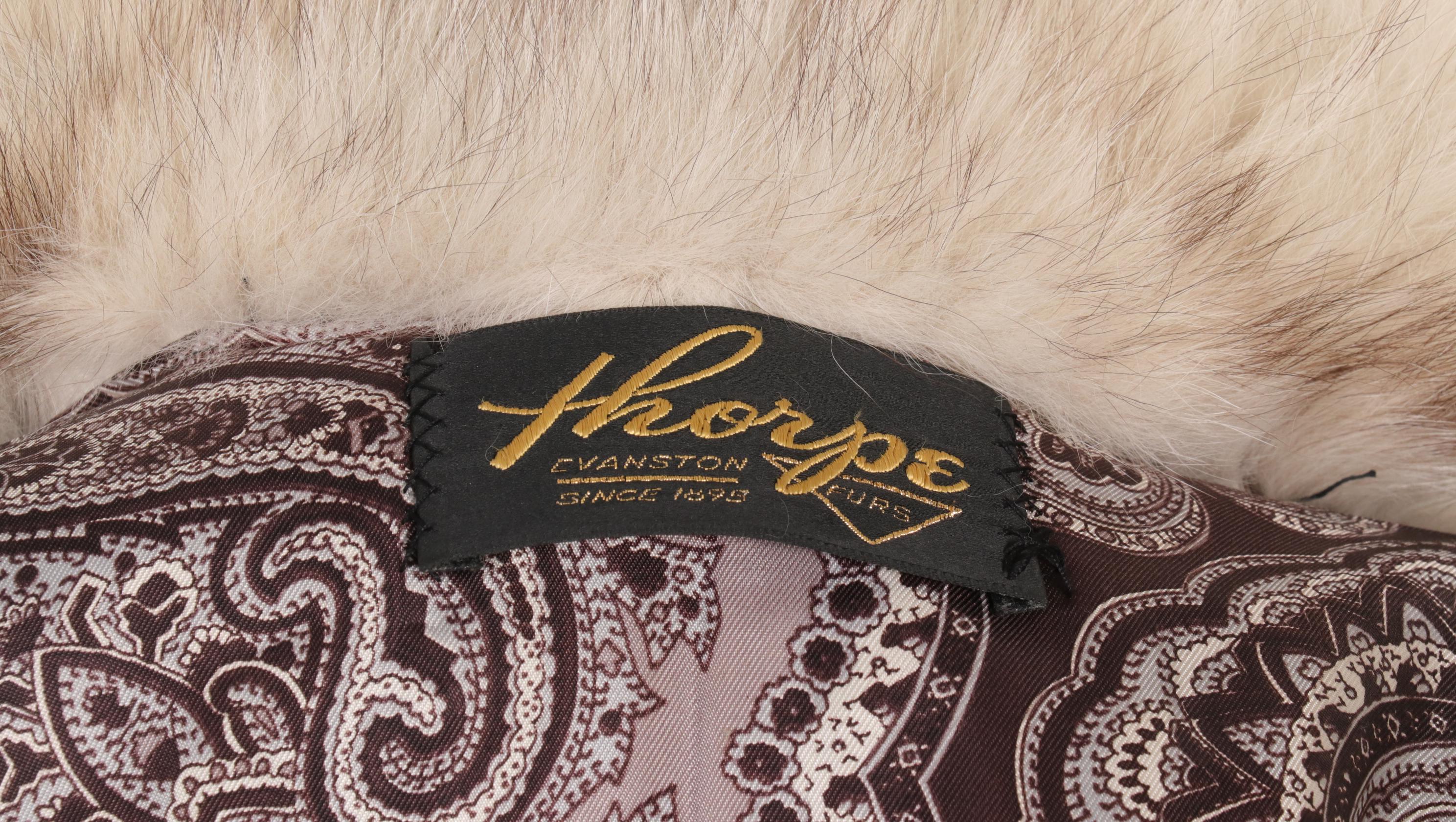 Vintage Mink Paw and Fox Fur Coat with Zip-Off Hem