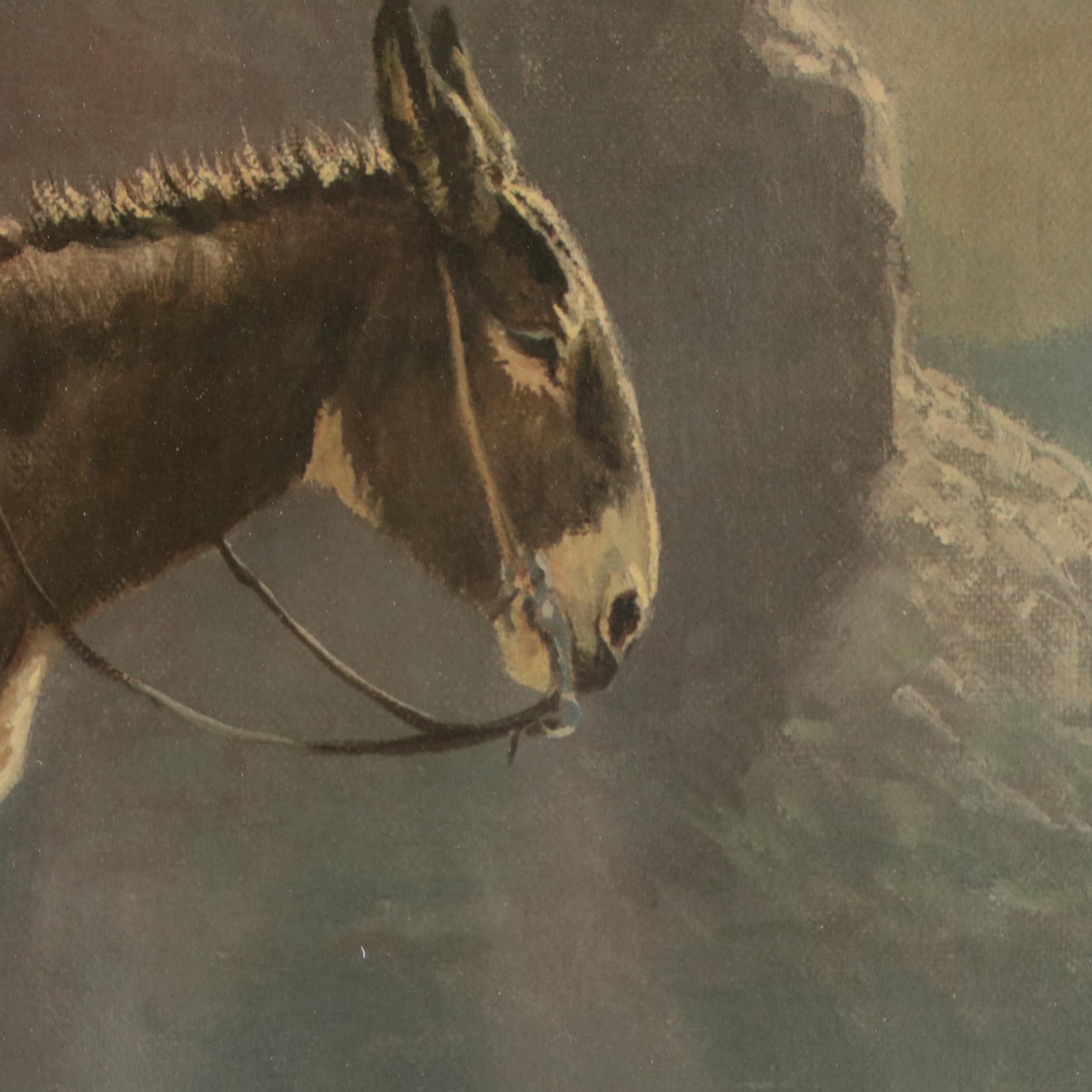 Olaf Carl Wieghorst Offset Lithograph "Navajo Madonna"