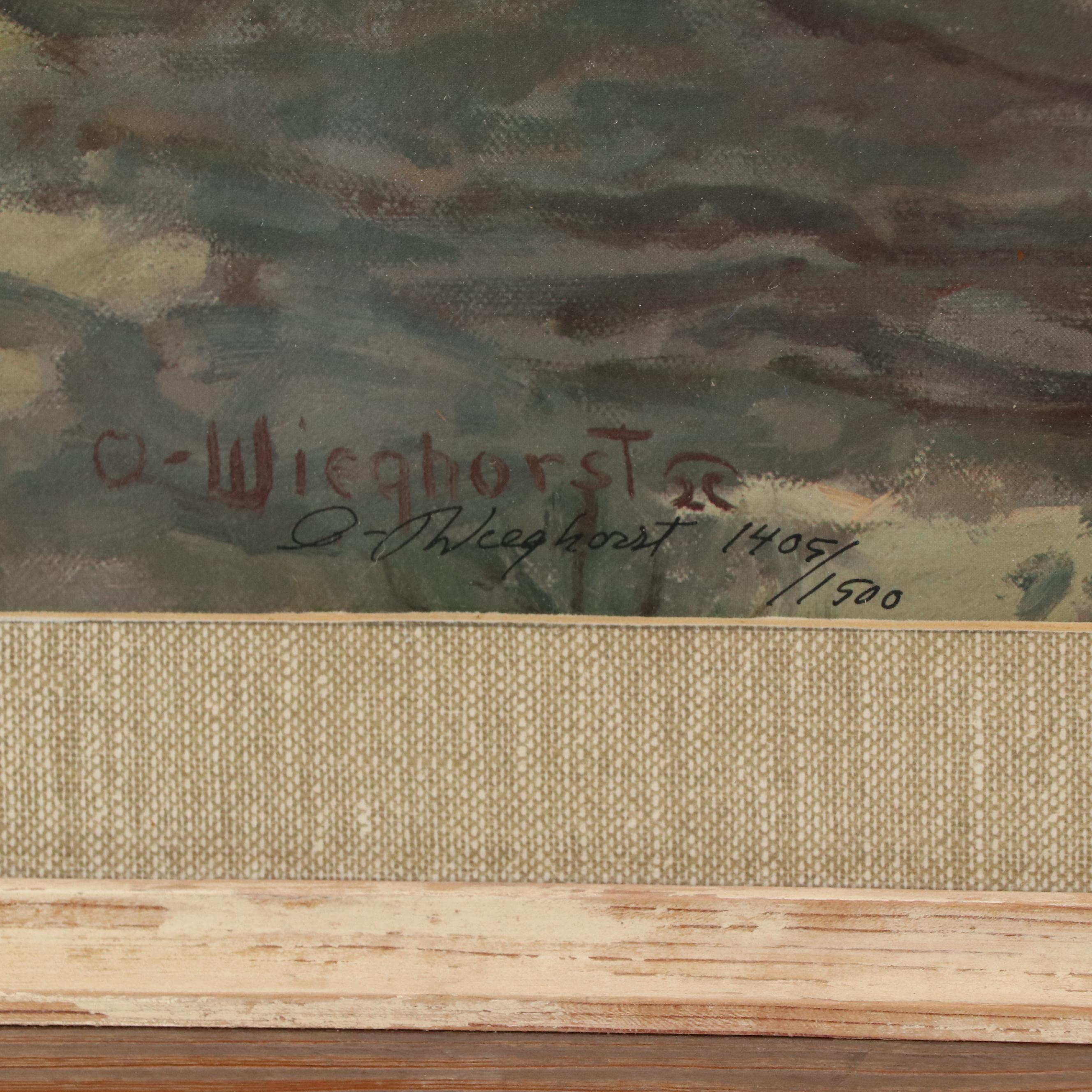 Olaf Carl Wieghorst Offset Lithograph "Navajo Madonna"