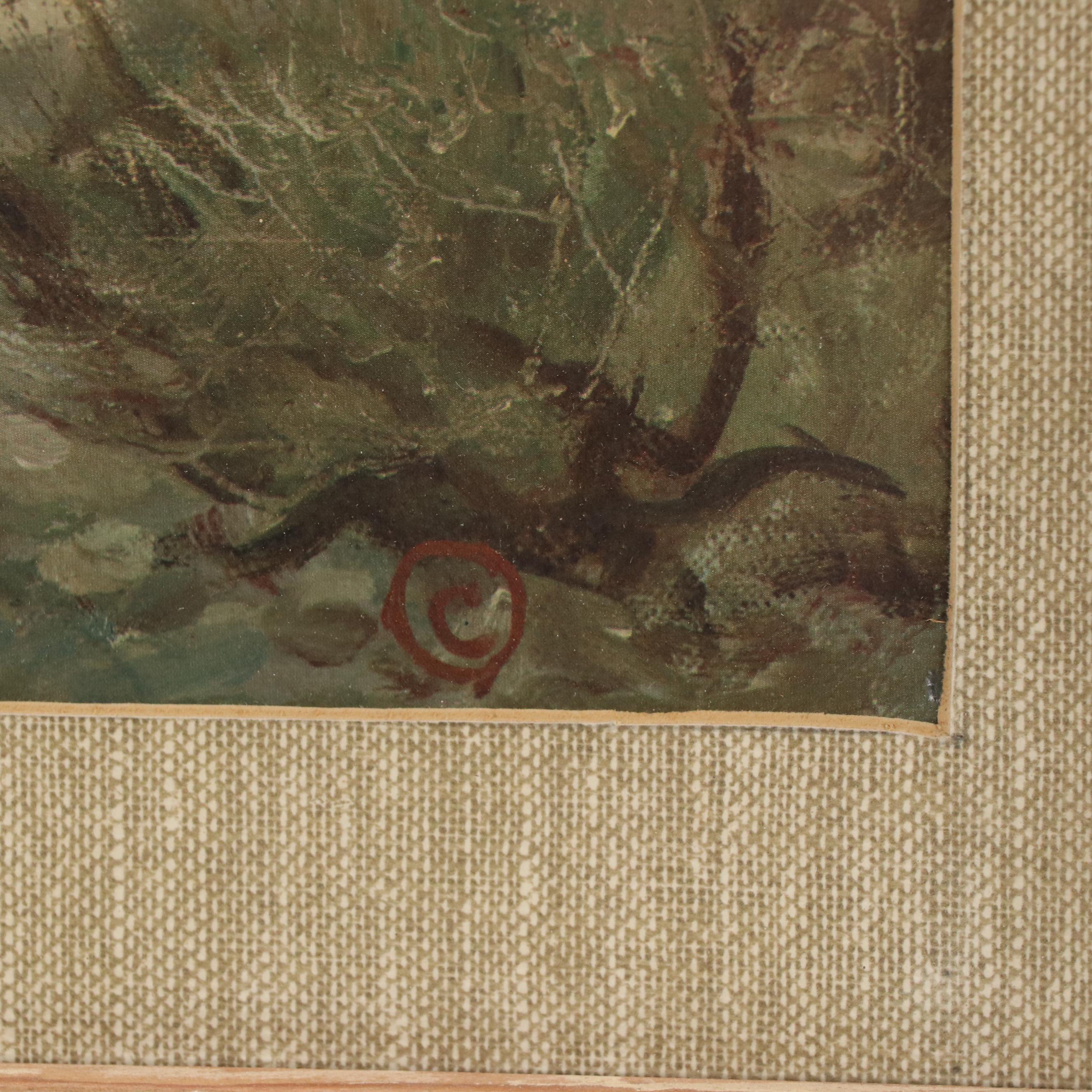 Olaf Carl Wieghorst Offset Lithograph "Navajo Madonna"