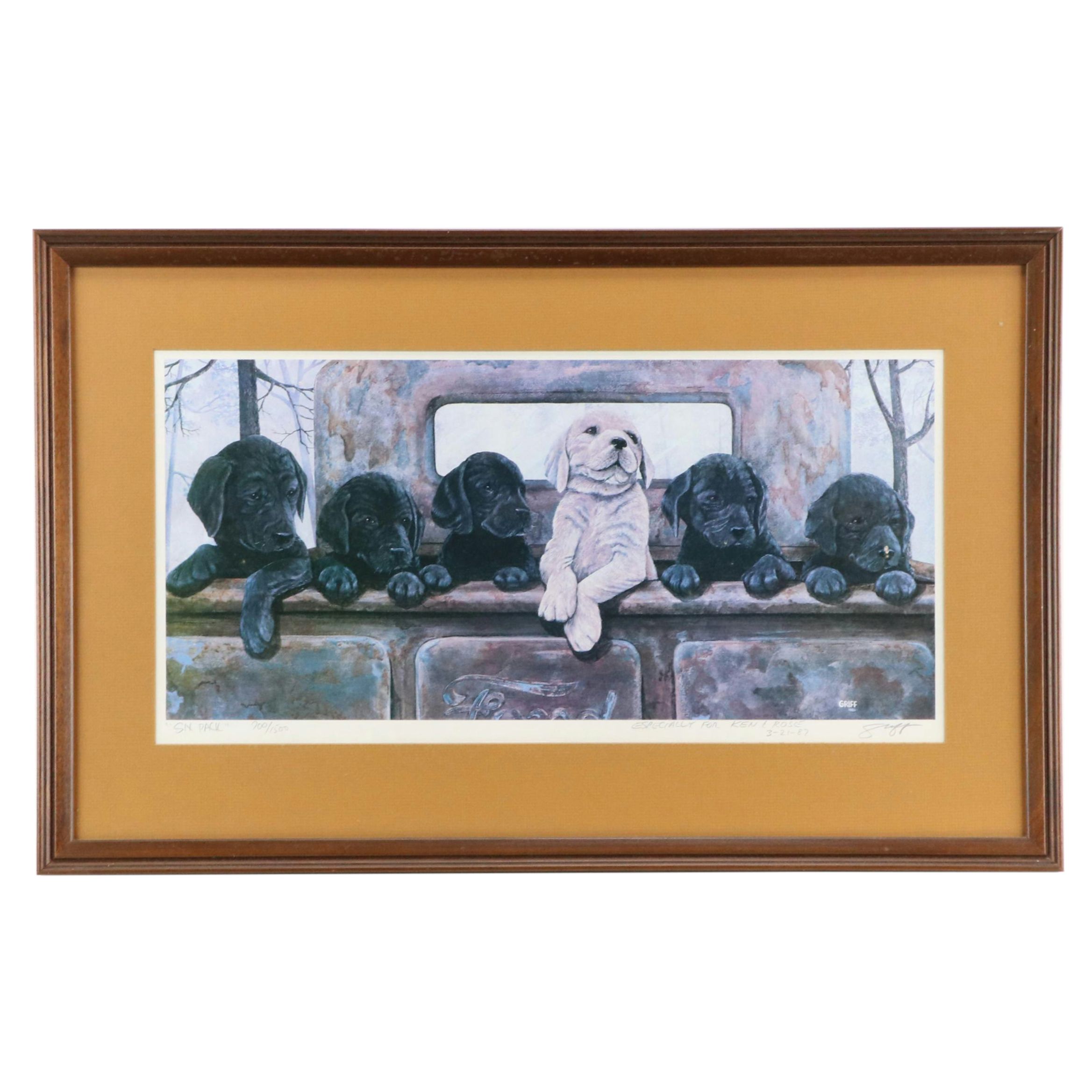 George Griff Offset Lithograph "Six Pack," Circa 1987