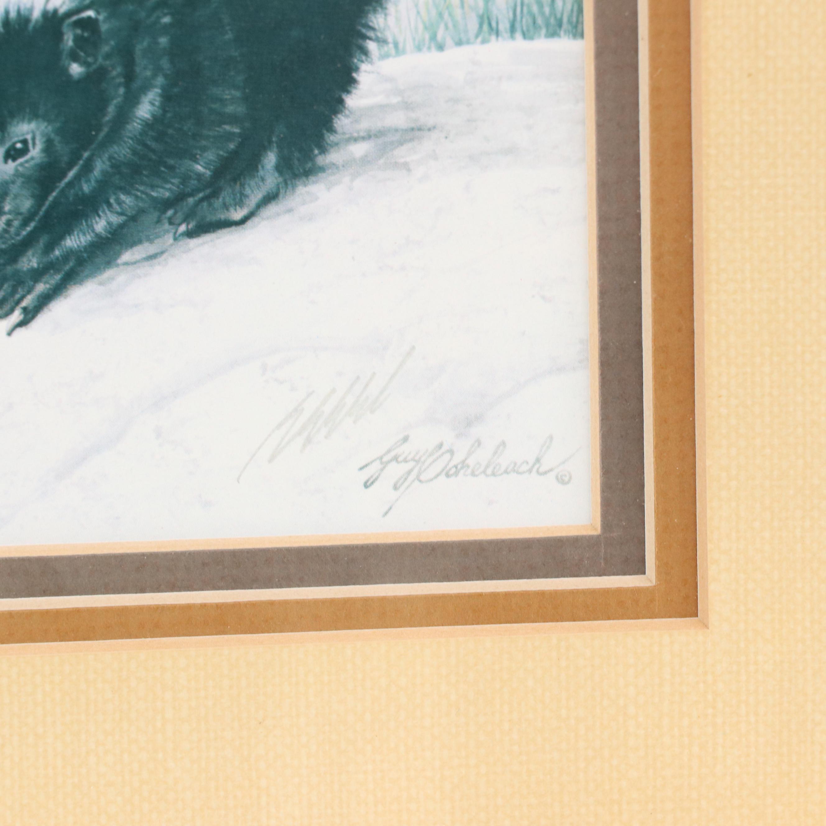 Fox Prints Including Guy Coheleach Offset Lithograph