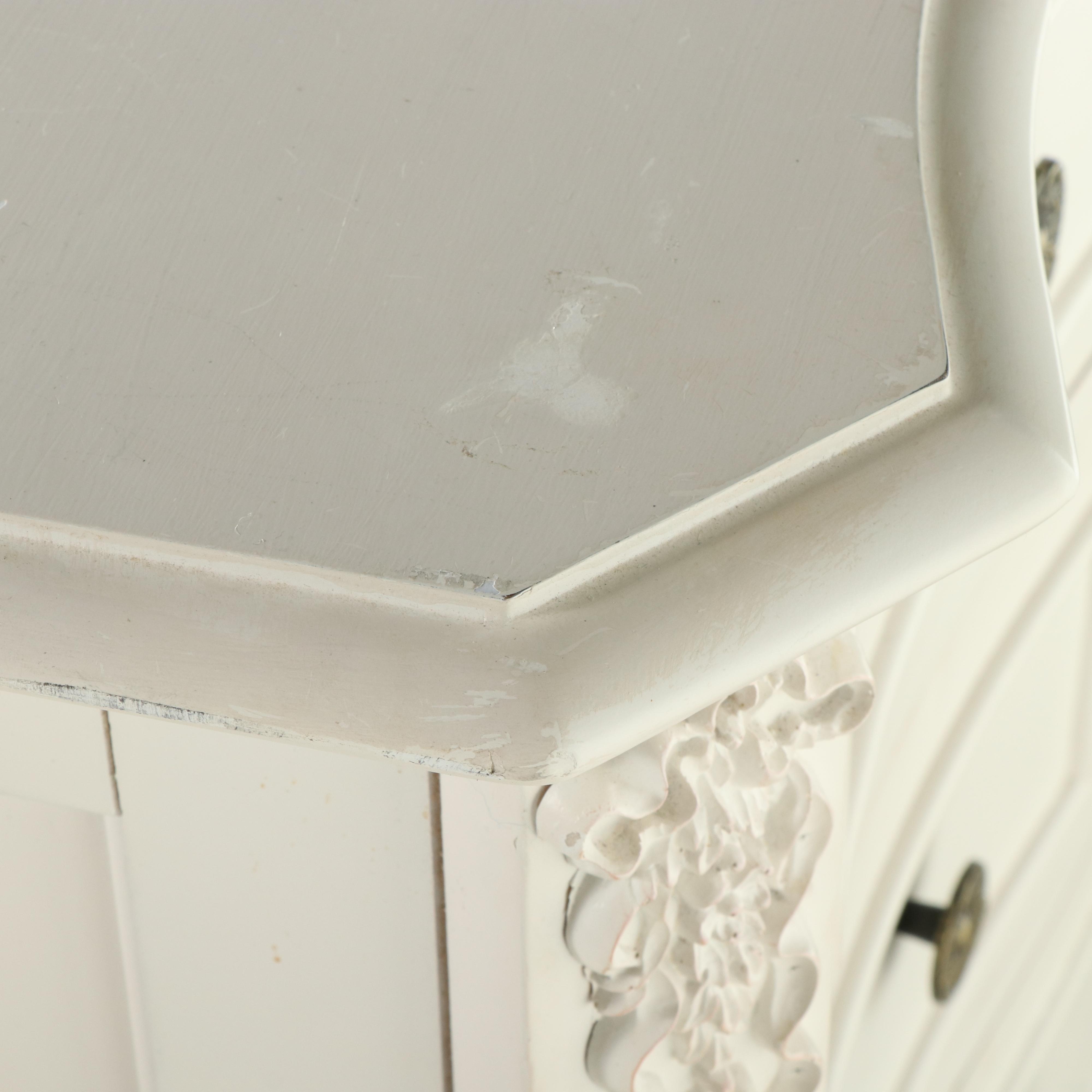 Legacy Classic Furniture White-Painted Chest of Drawers w/ Sheffield Home Mirror