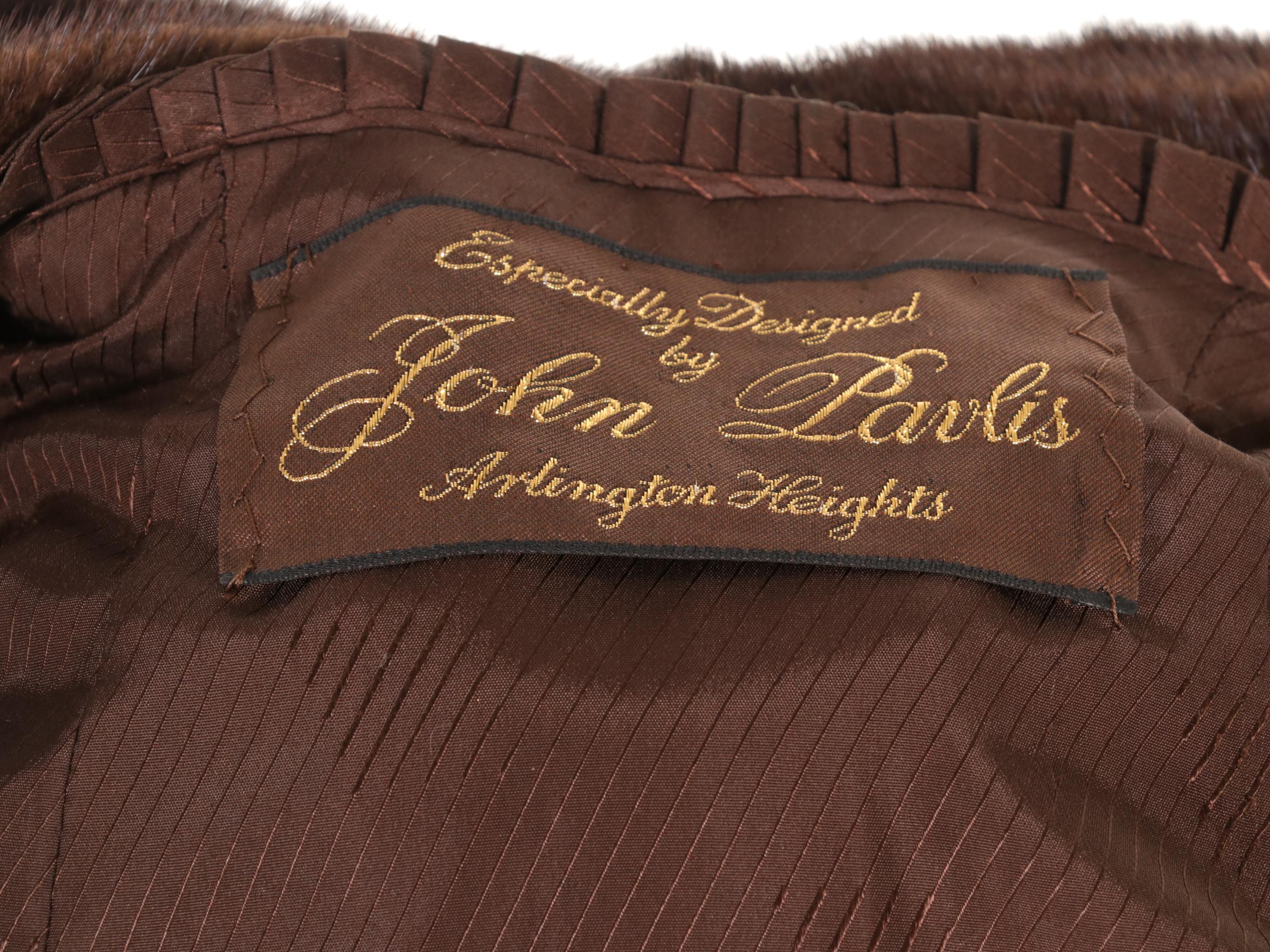 Long Chestnut Mink Fur Coat