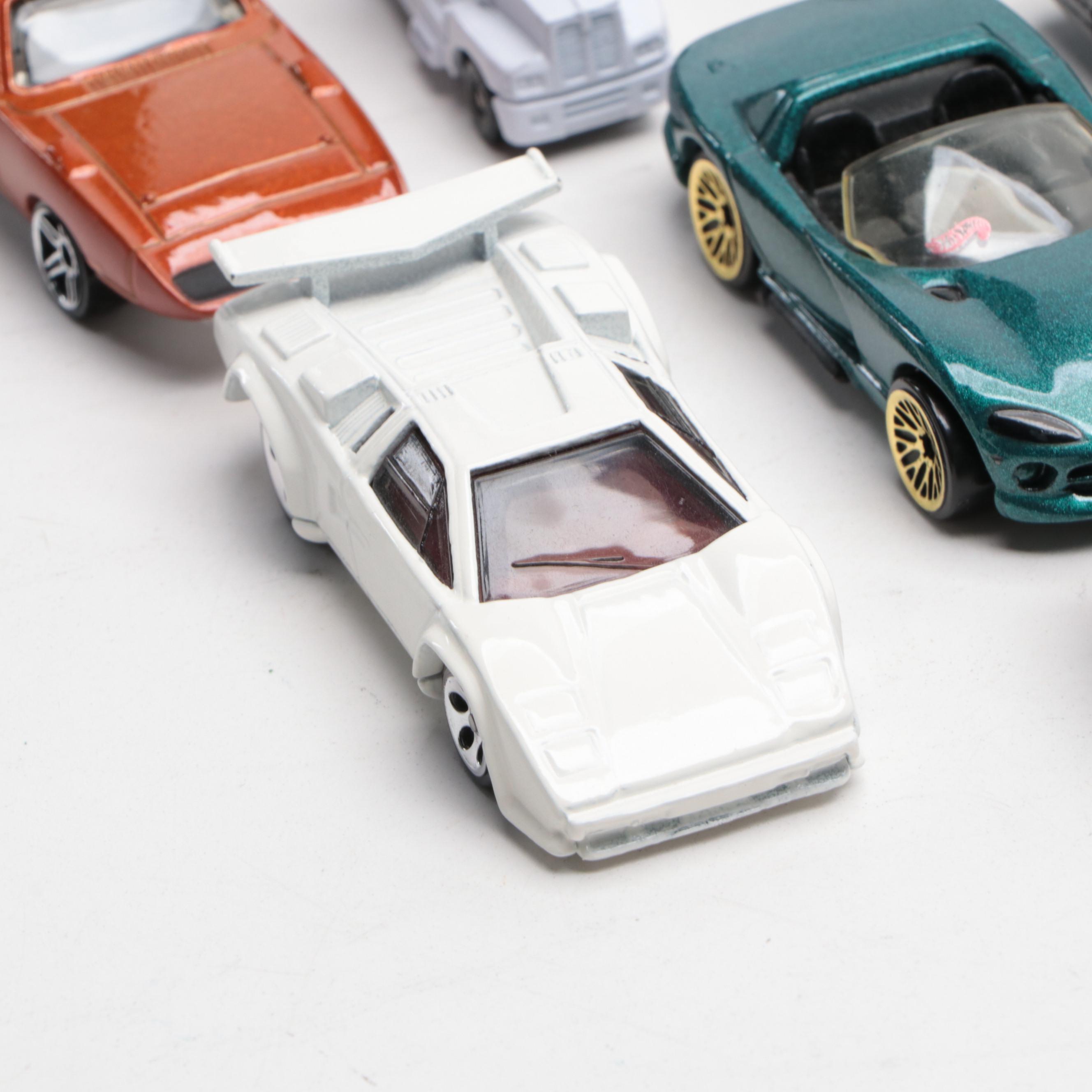 Matchbox and Hot Wheels Diecast Toy Cars with '93 Dodge Intrepid Model Car