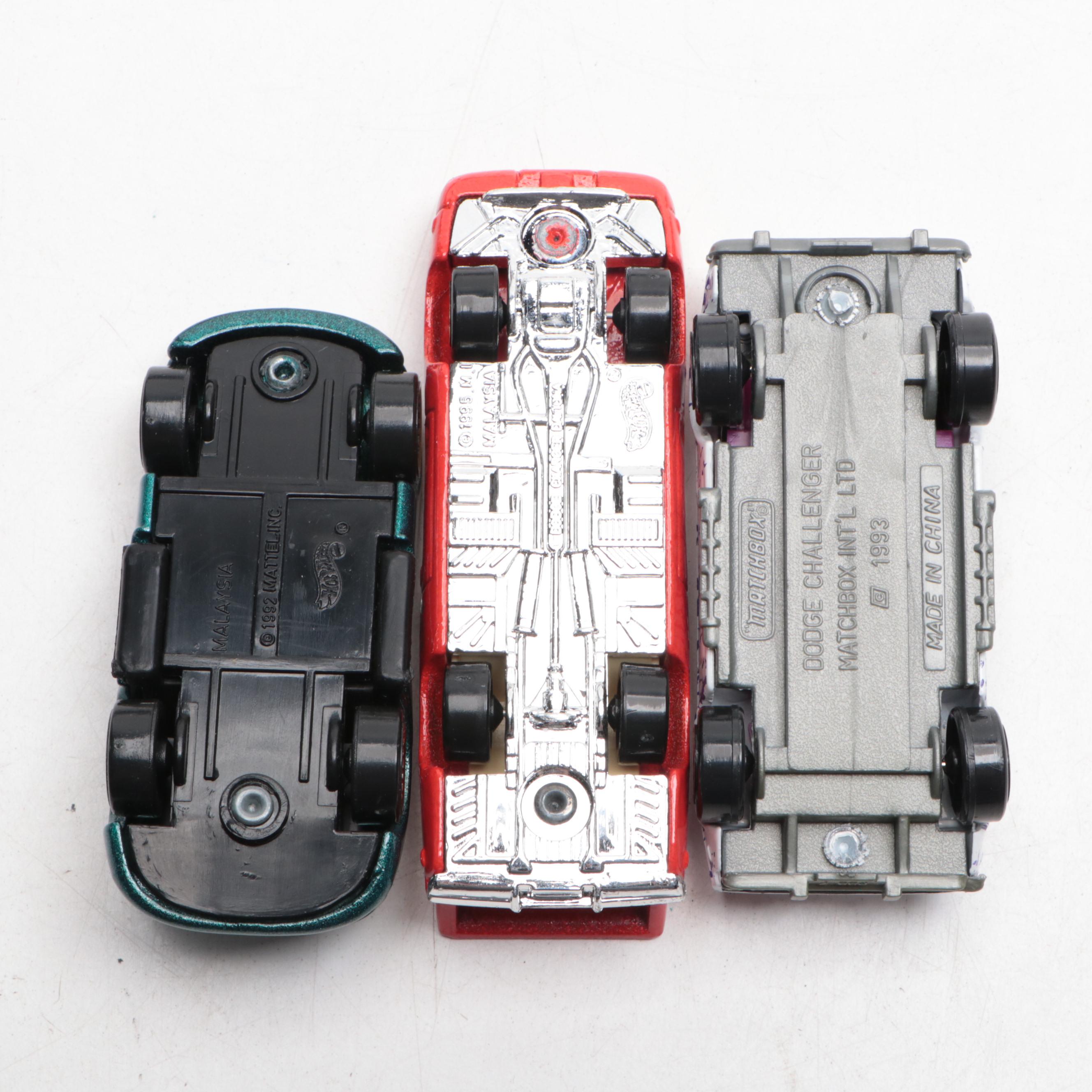 Matchbox and Hot Wheels Diecast Toy Cars with '93 Dodge Intrepid Model Car