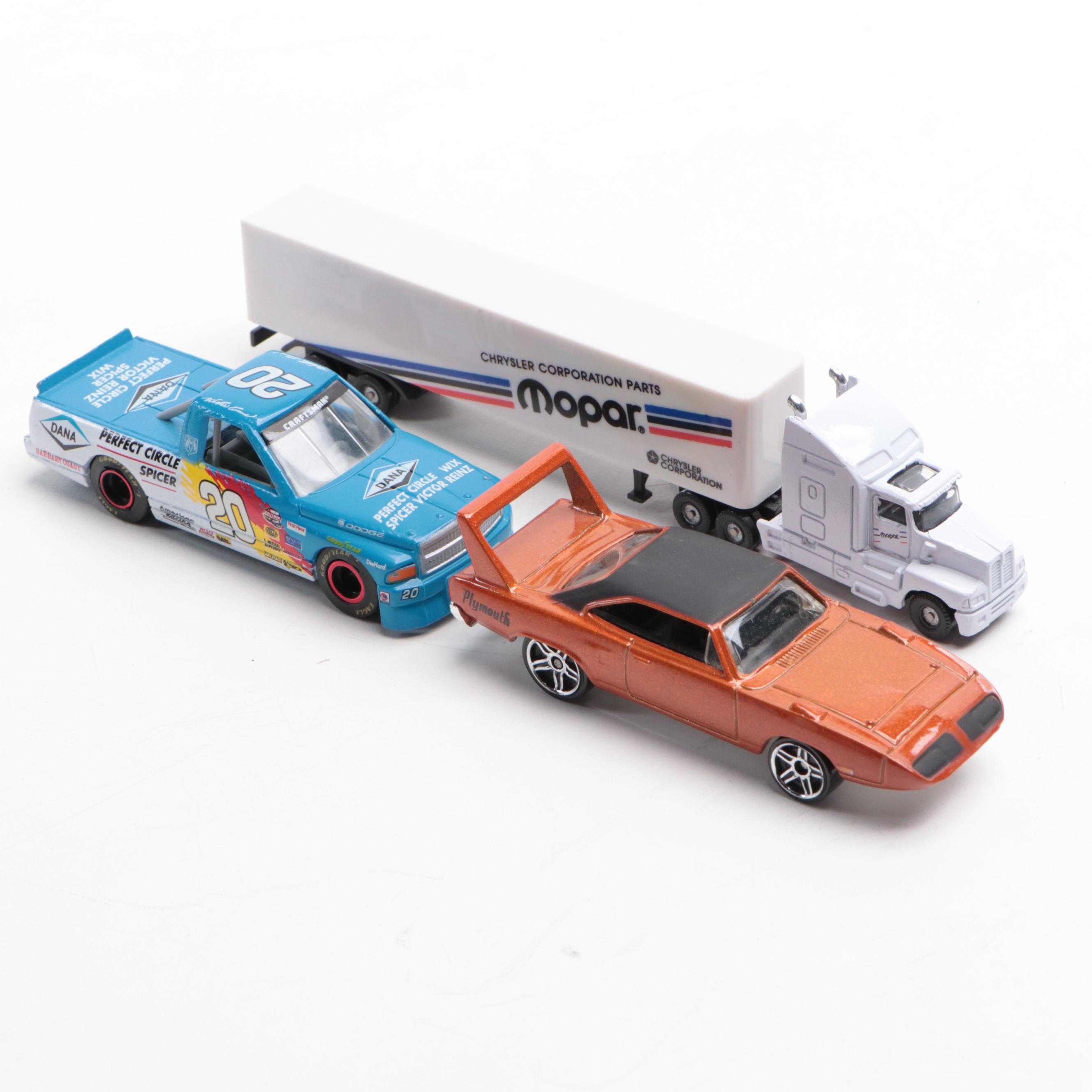 Matchbox and Hot Wheels Diecast Toy Cars with '93 Dodge Intrepid Model Car