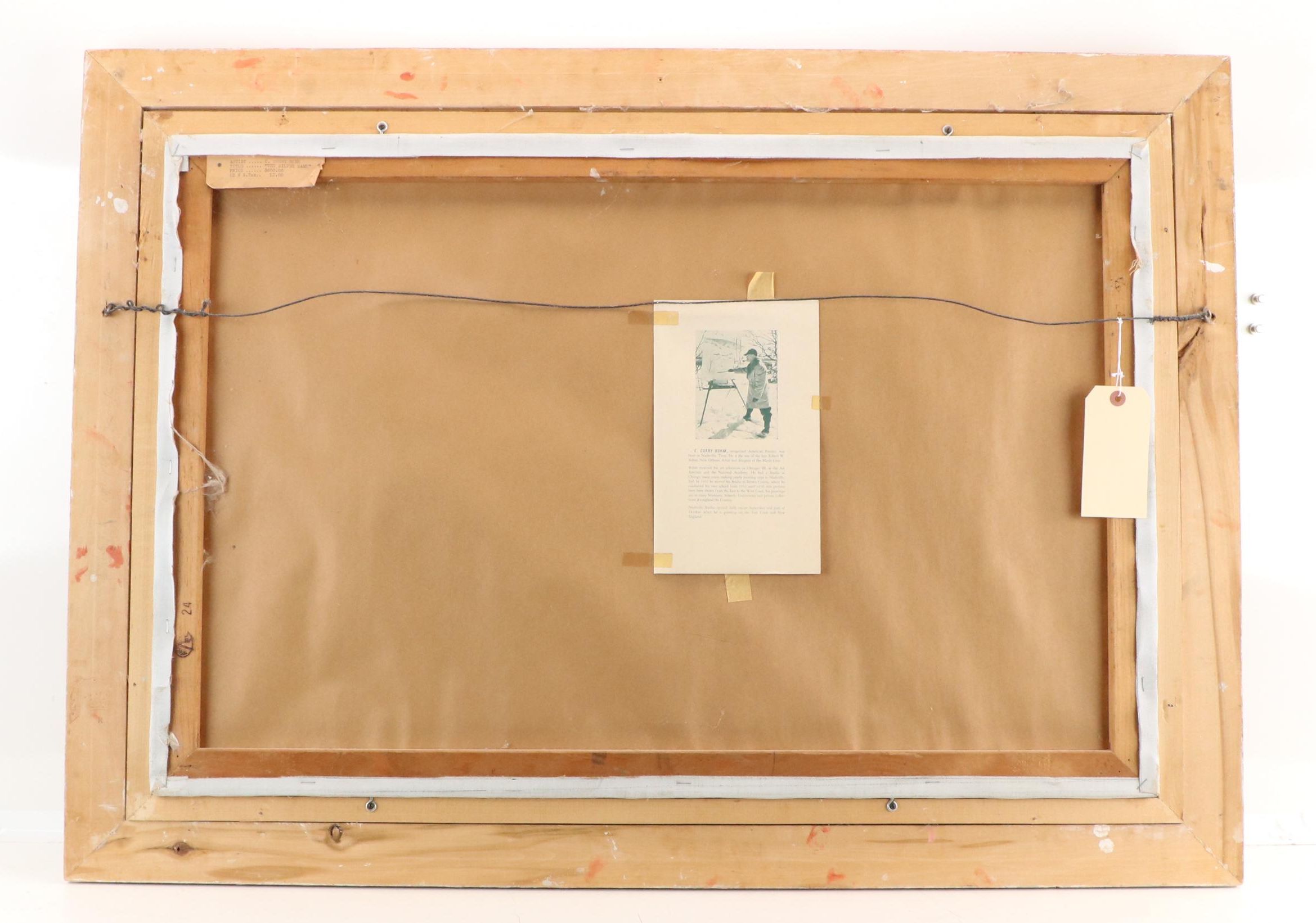 Claude Curry Bohm Maritime Oil Painting of Harbor Scene "The Silver Dawn"