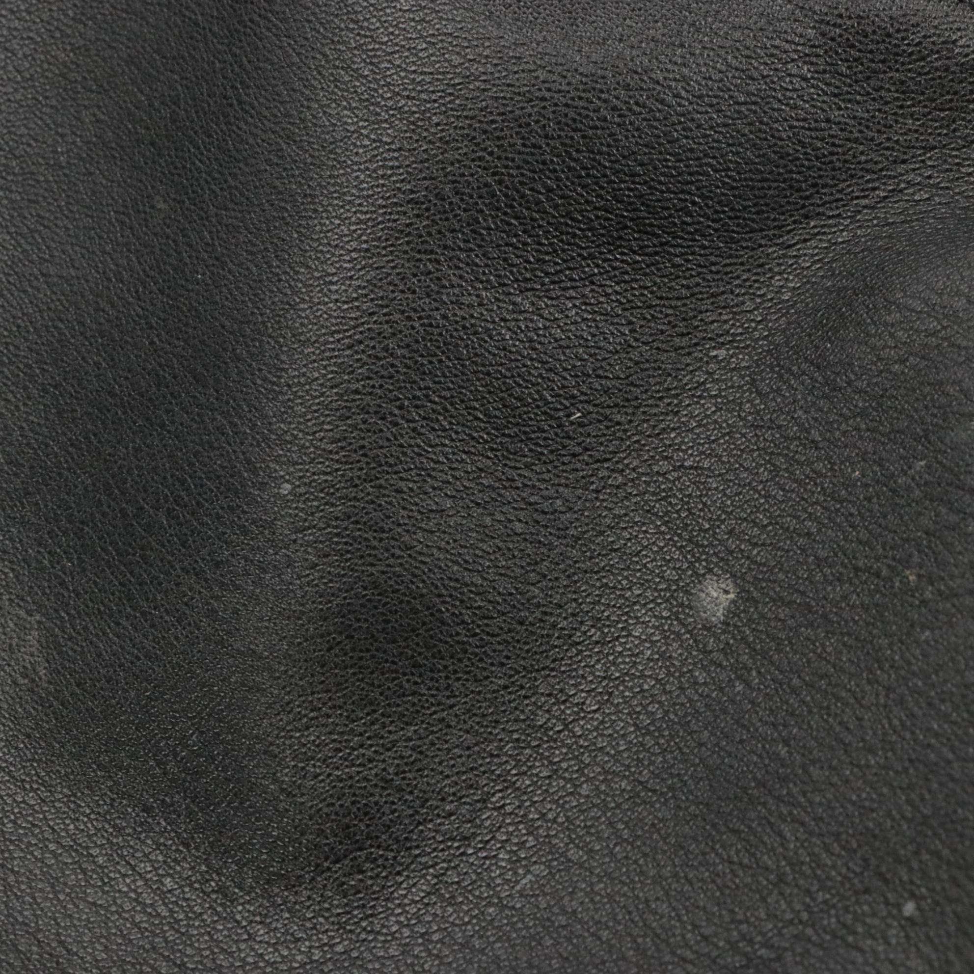 Coach Carly Hobo Shoulder Bag in Black Leather with Turn-Lock Buckle Accents