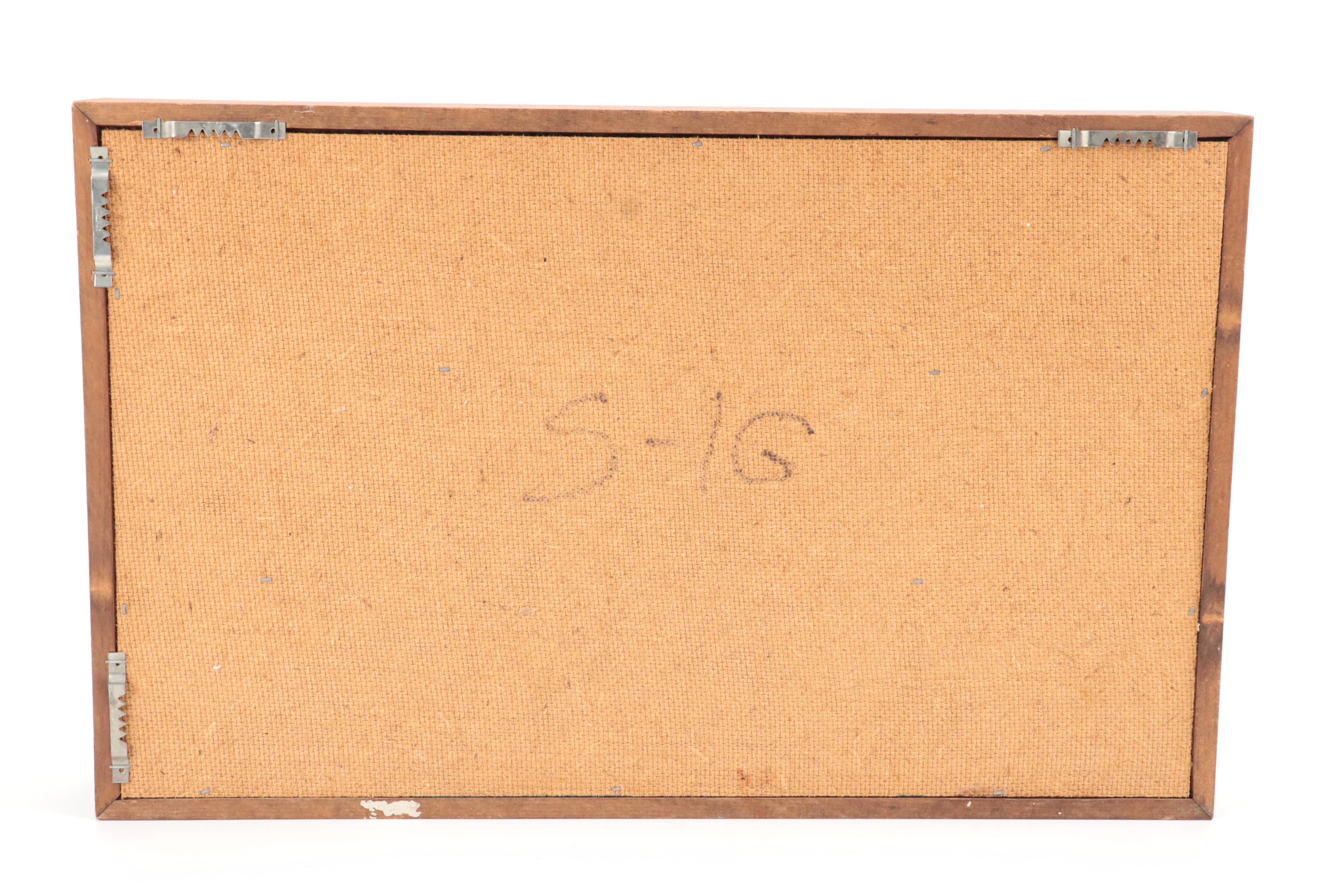 Fox Figurines in Wooden Wall Mount Display Case