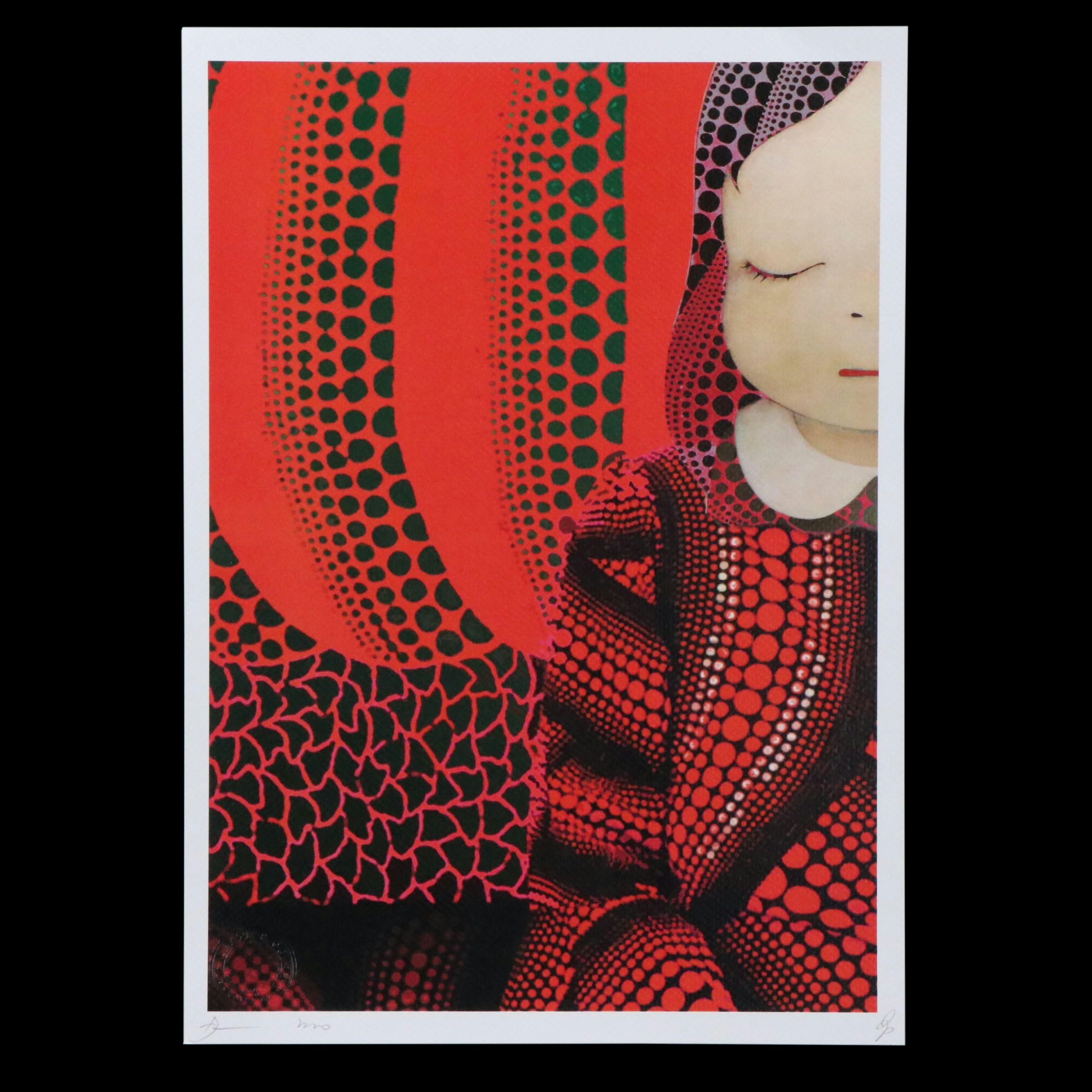 Death NYC Graphic Digital Print with Yoshitomo Nara and Yayoi Kusama