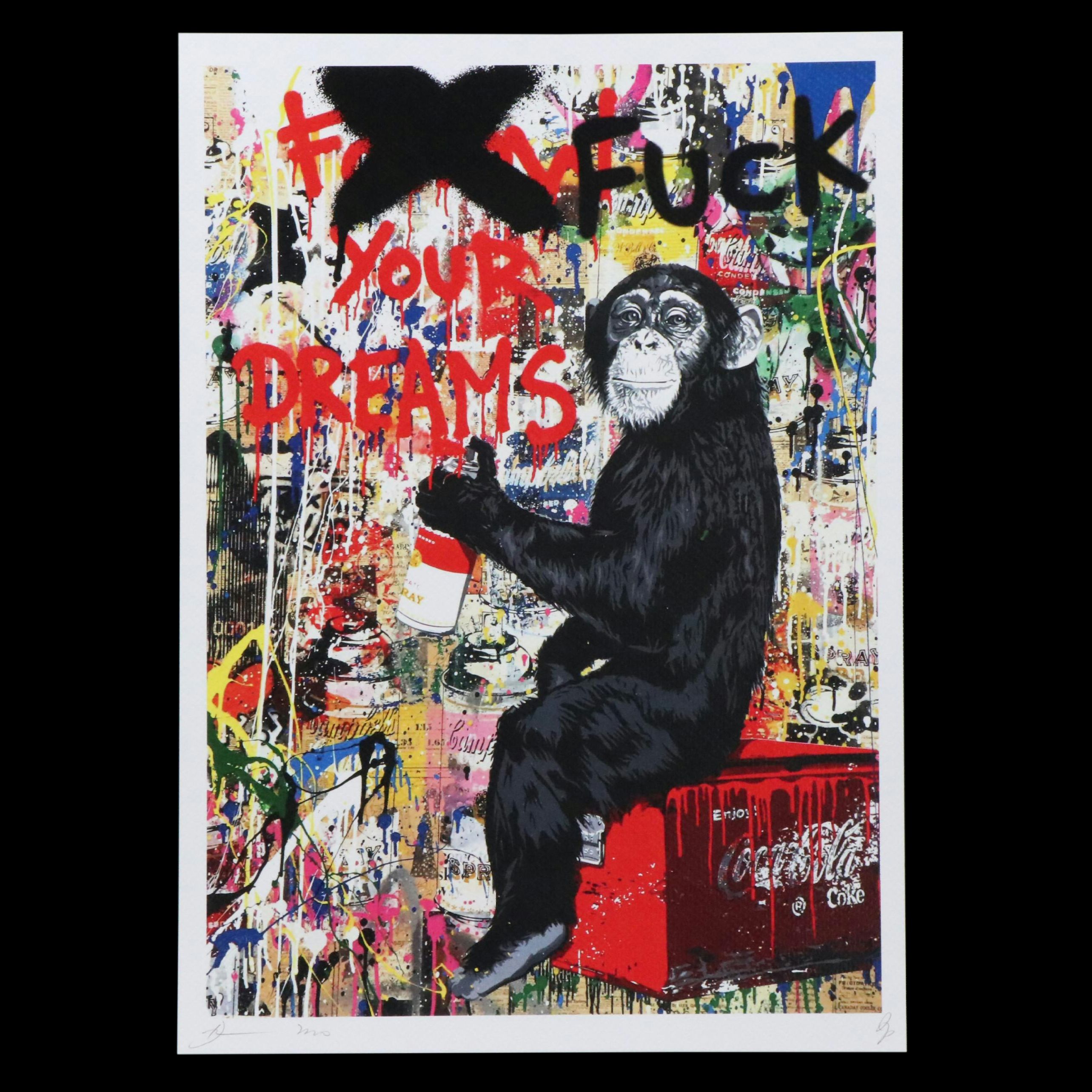 Death NYC Graphic Digital Print Featuring Mr. Brainwash