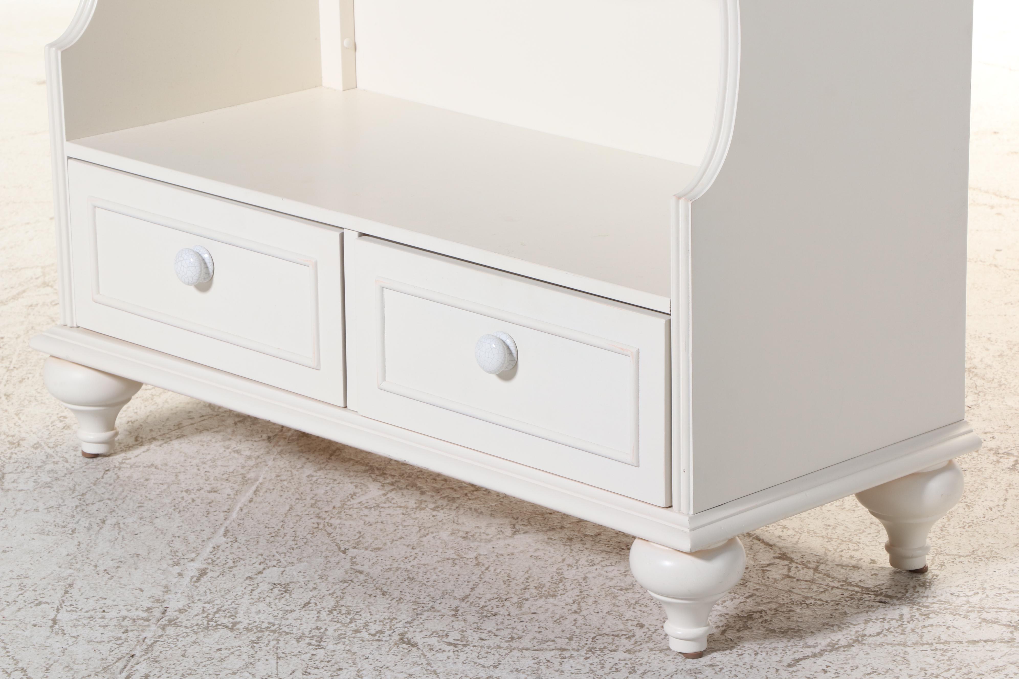 Legacy Classic Furniture White-Painted Bookcase and Nightstand