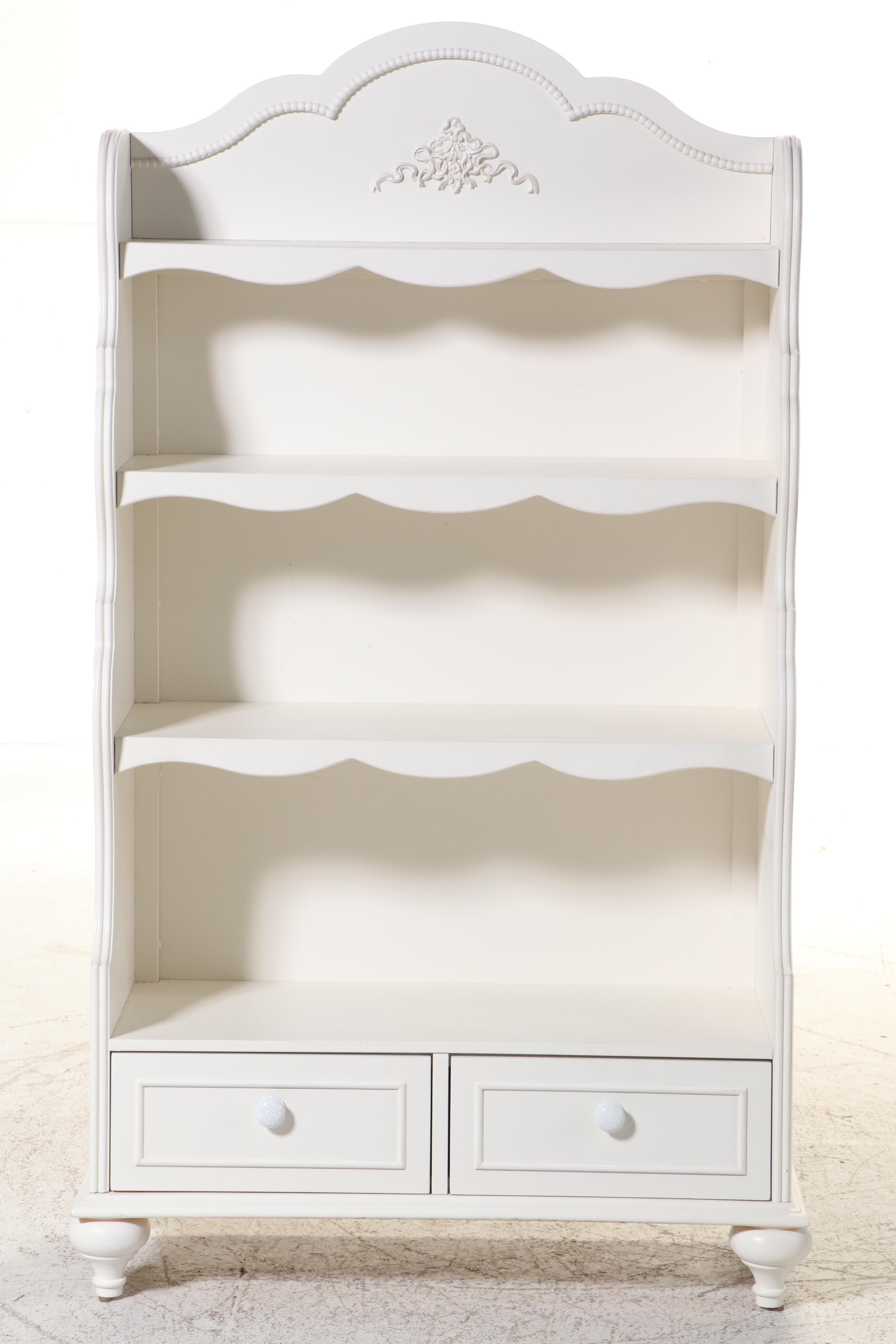 Legacy Classic Furniture White-Painted Bookcase and Nightstand