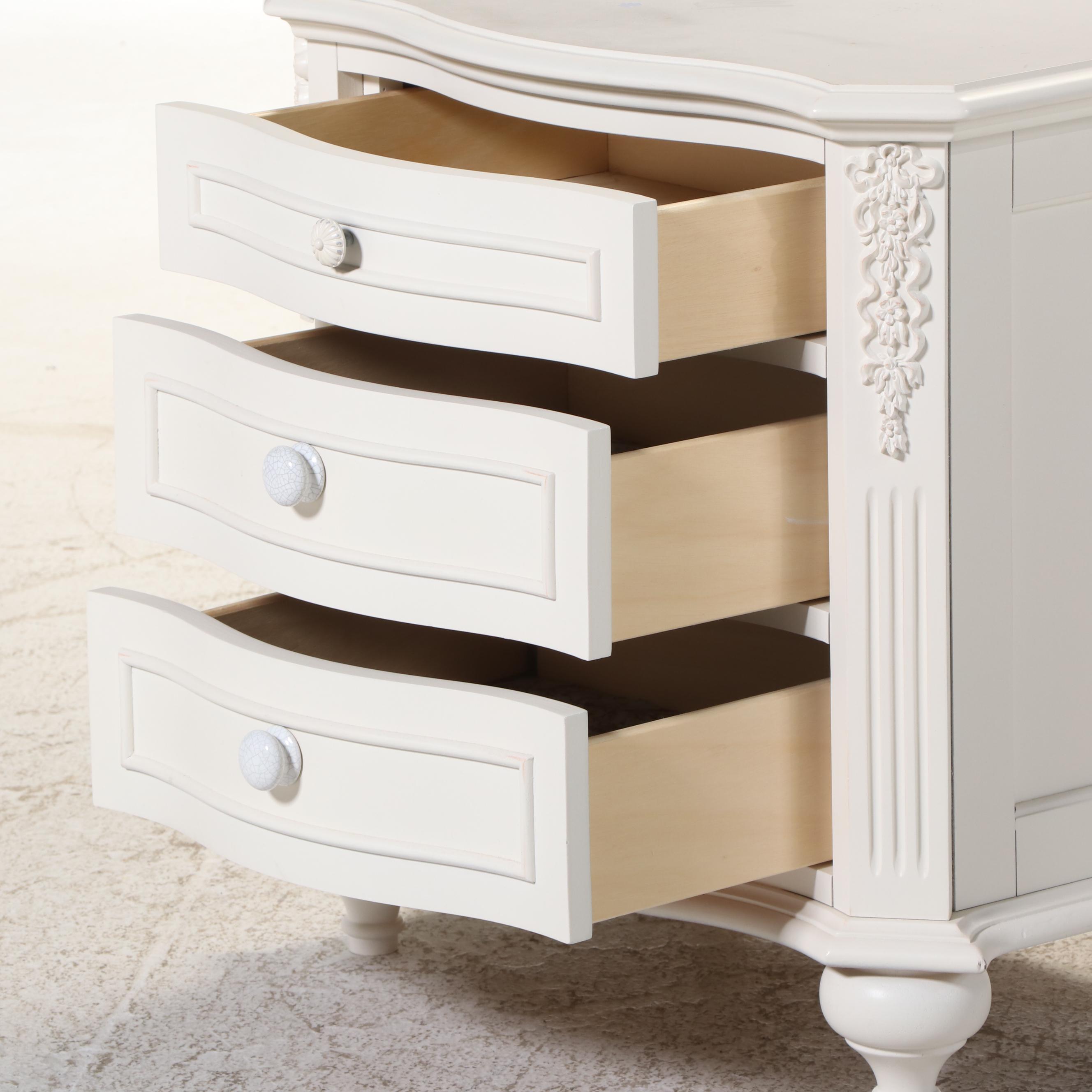 Legacy Classic Furniture White-Painted Bookcase and Nightstand