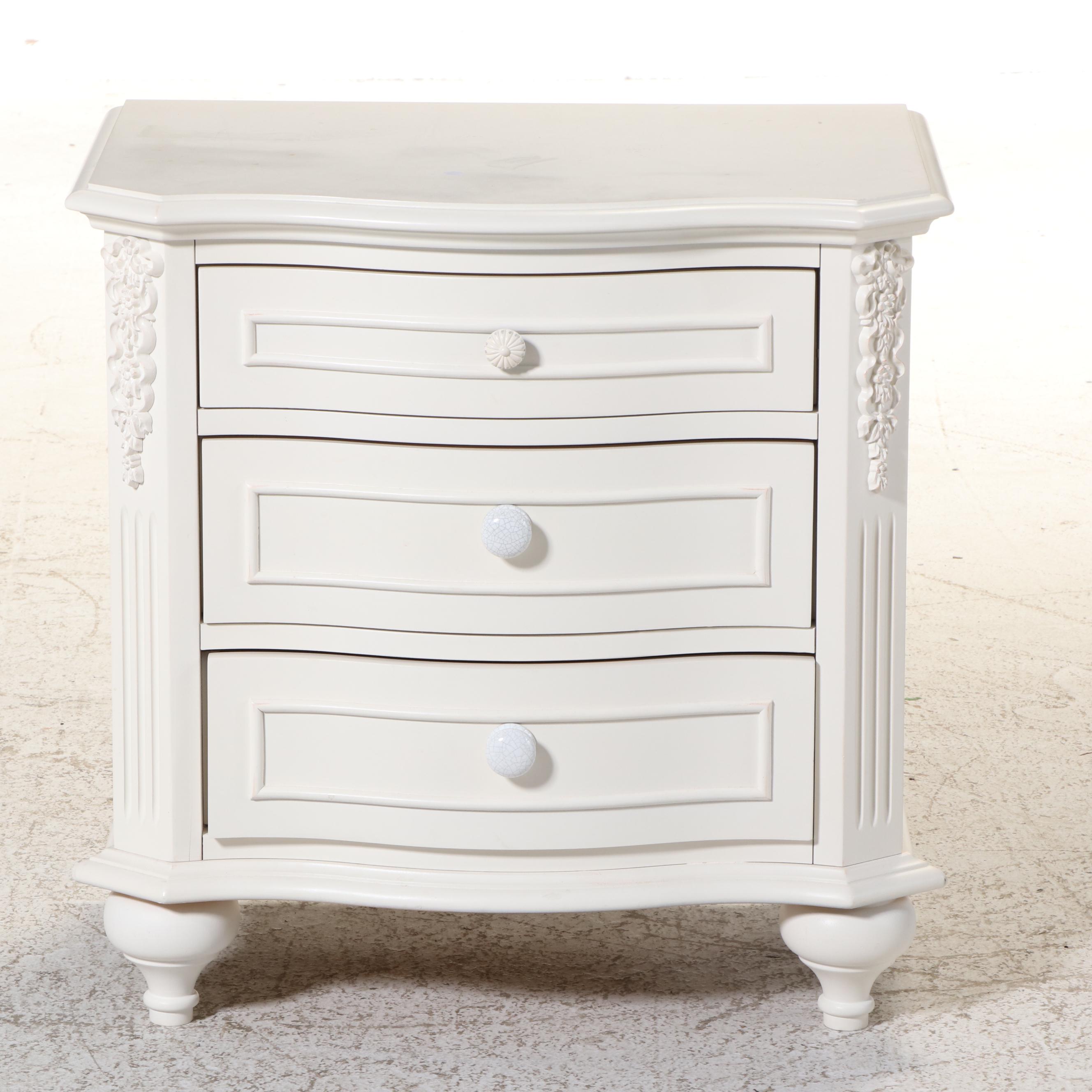 Legacy Classic Furniture White-Painted Bookcase and Nightstand