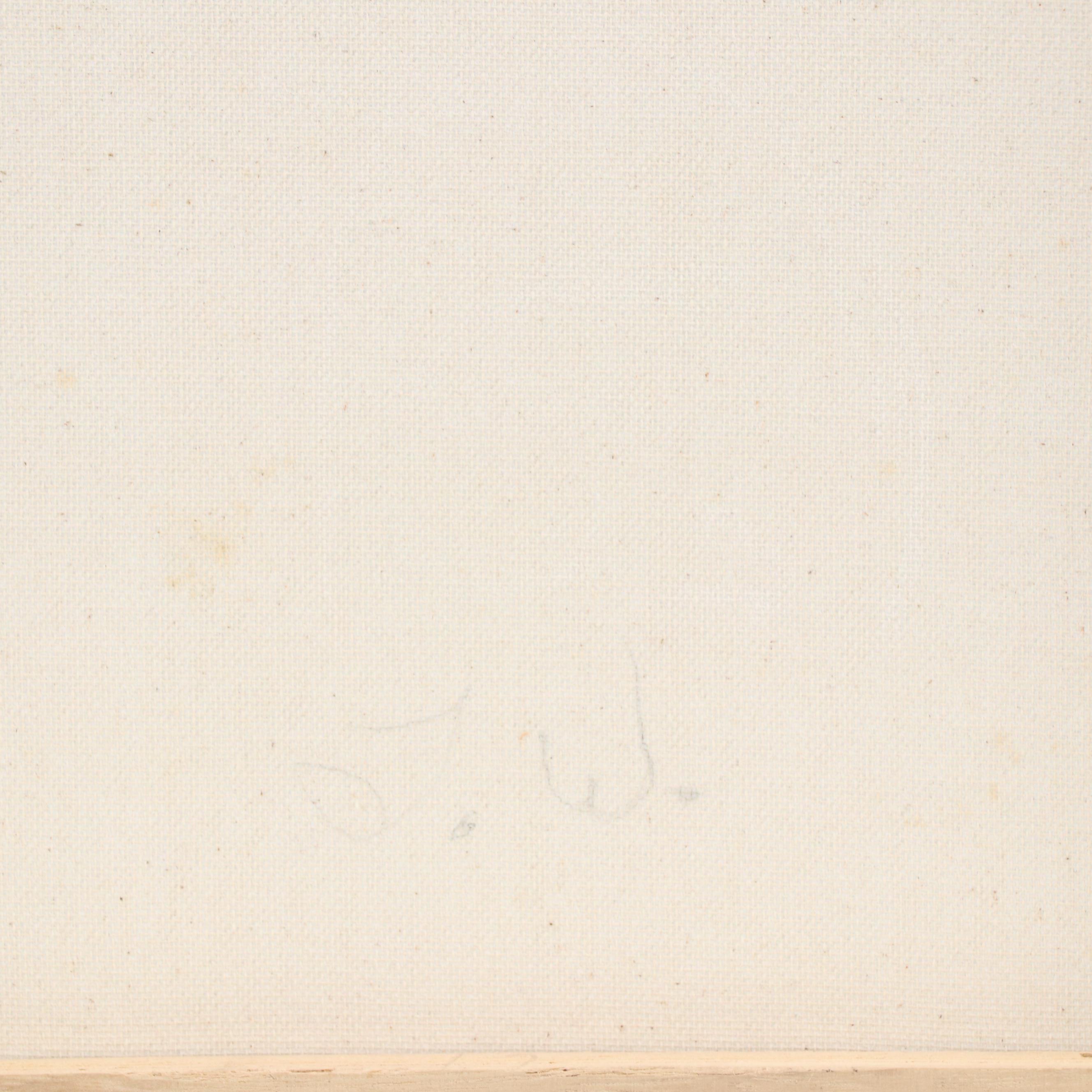 J. Thomas Watkins Modernist Stylized Acrylic Portrait, 2022