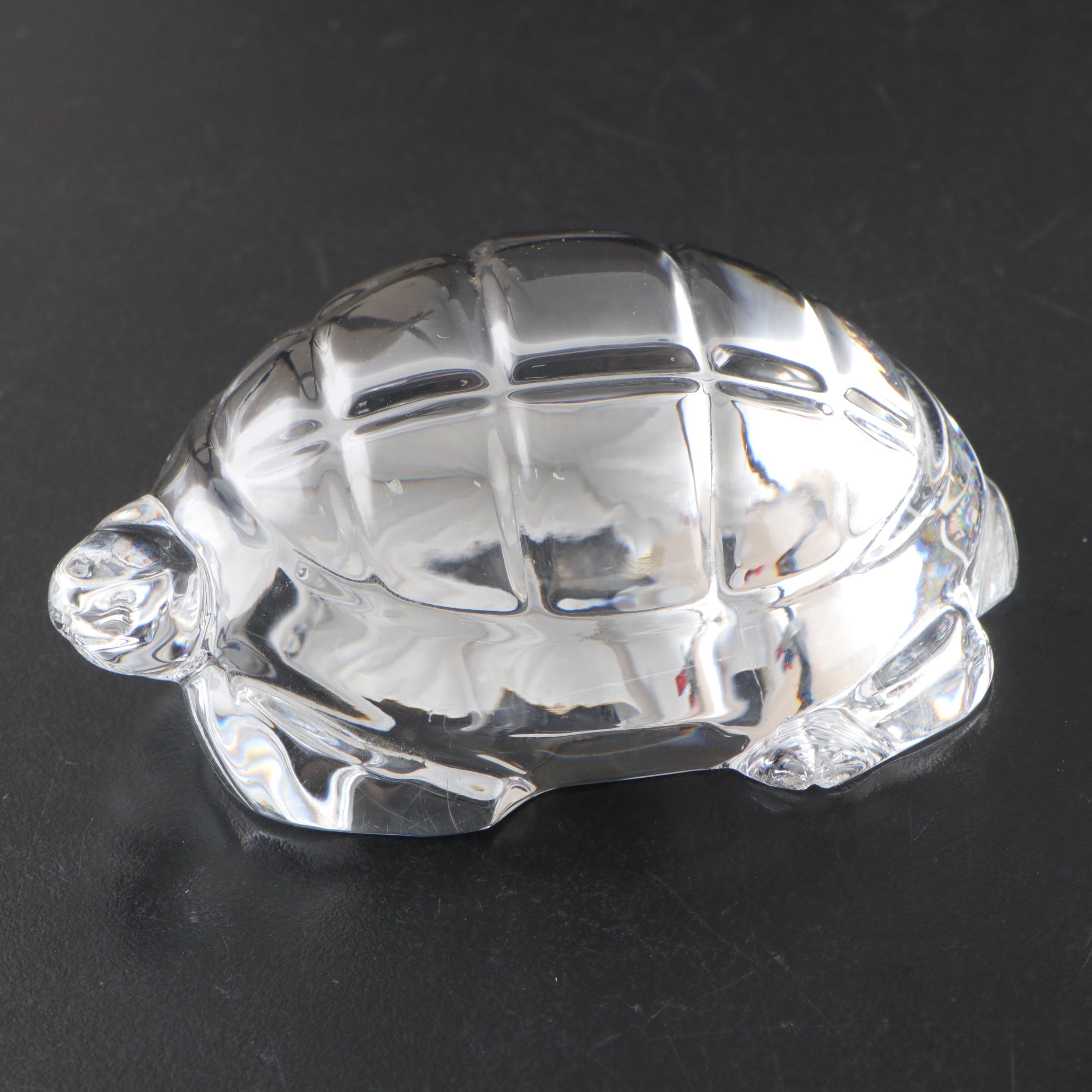 Baccarat Crystal Turtle Figurine
