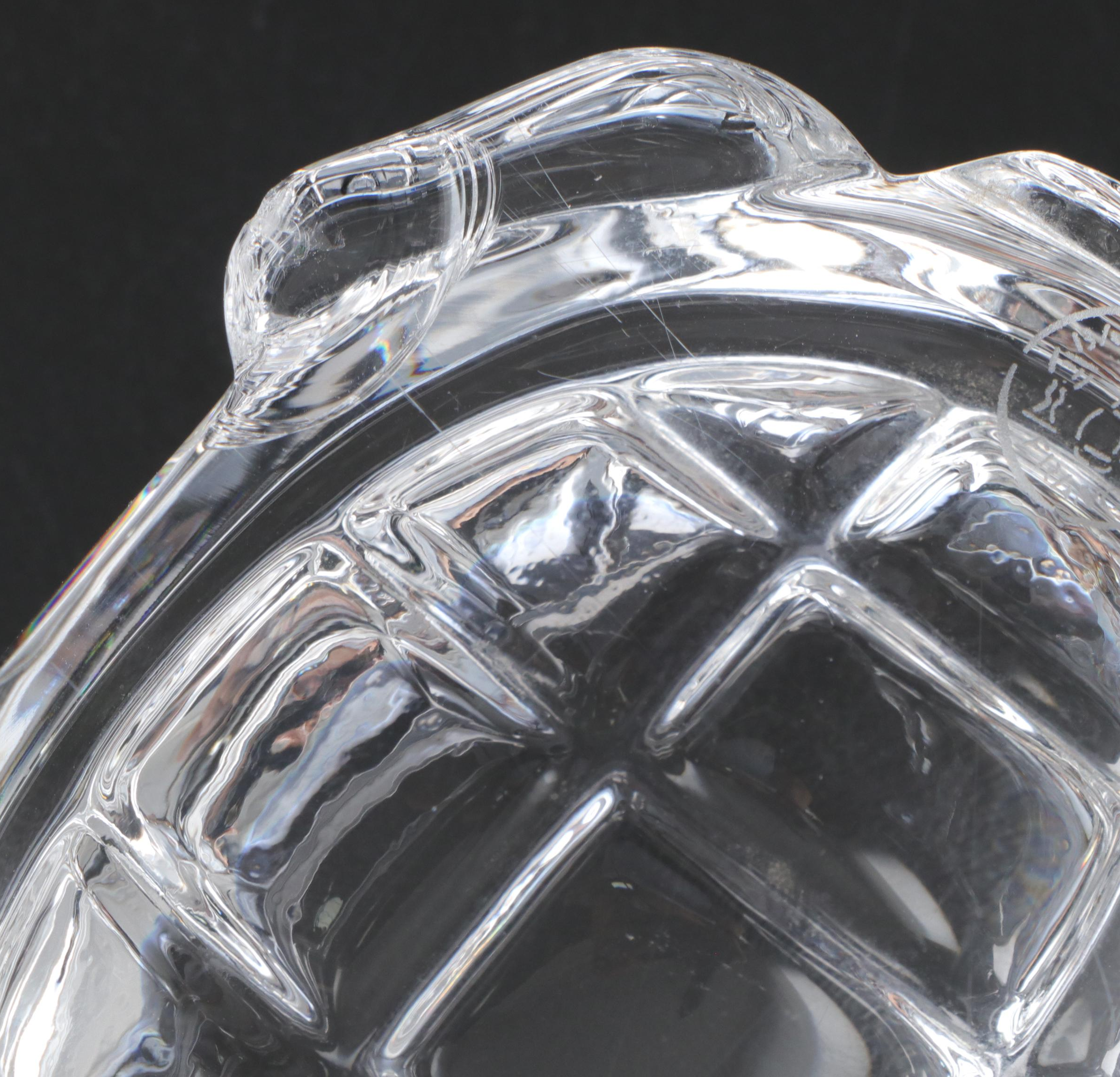 Baccarat Crystal Turtle Figurine